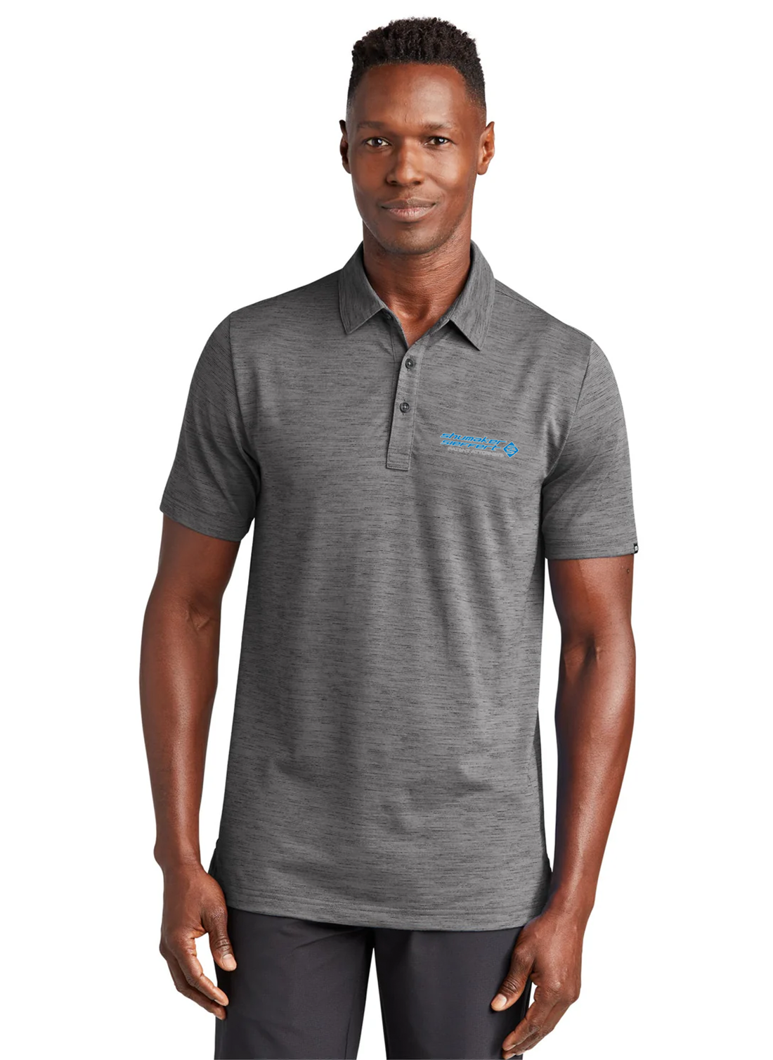 TravisMathew Auckland Slub Polo, Dark Grey [Shumaker & Sieffert]