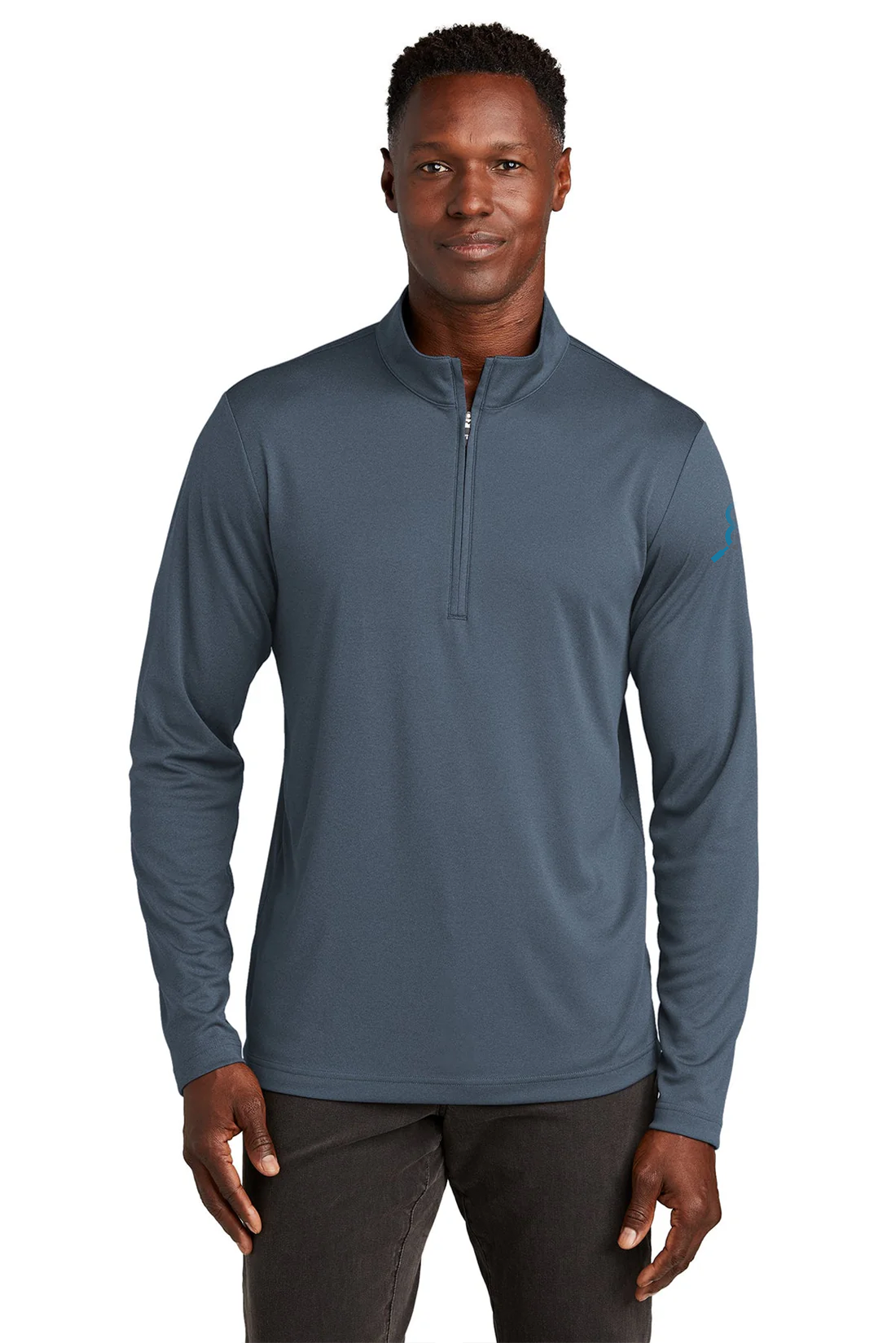 TravisMathew Coto Performance Quarter-Zip, Vintage Indigo [Real8 Group]