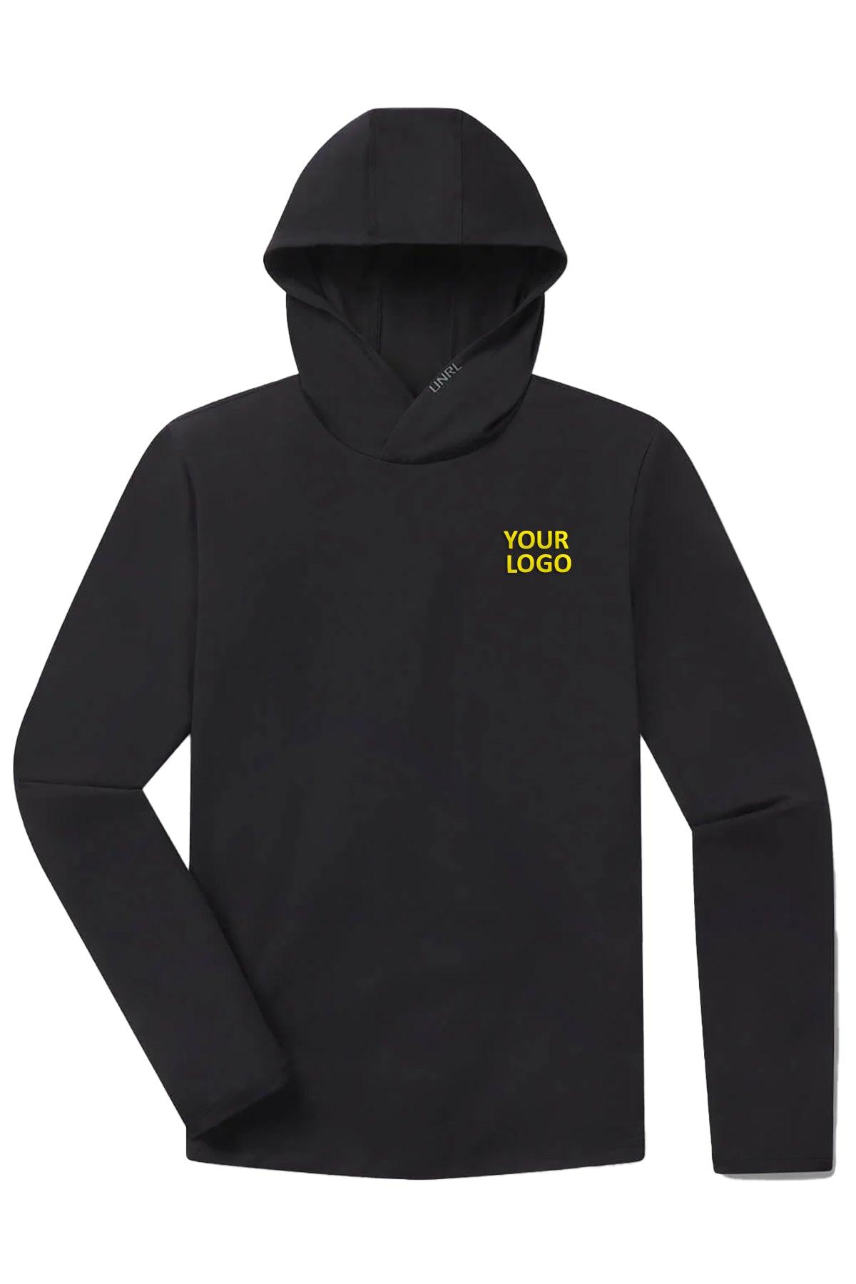 UNRL Ultra Hooded Custom Long Sleeves, Black