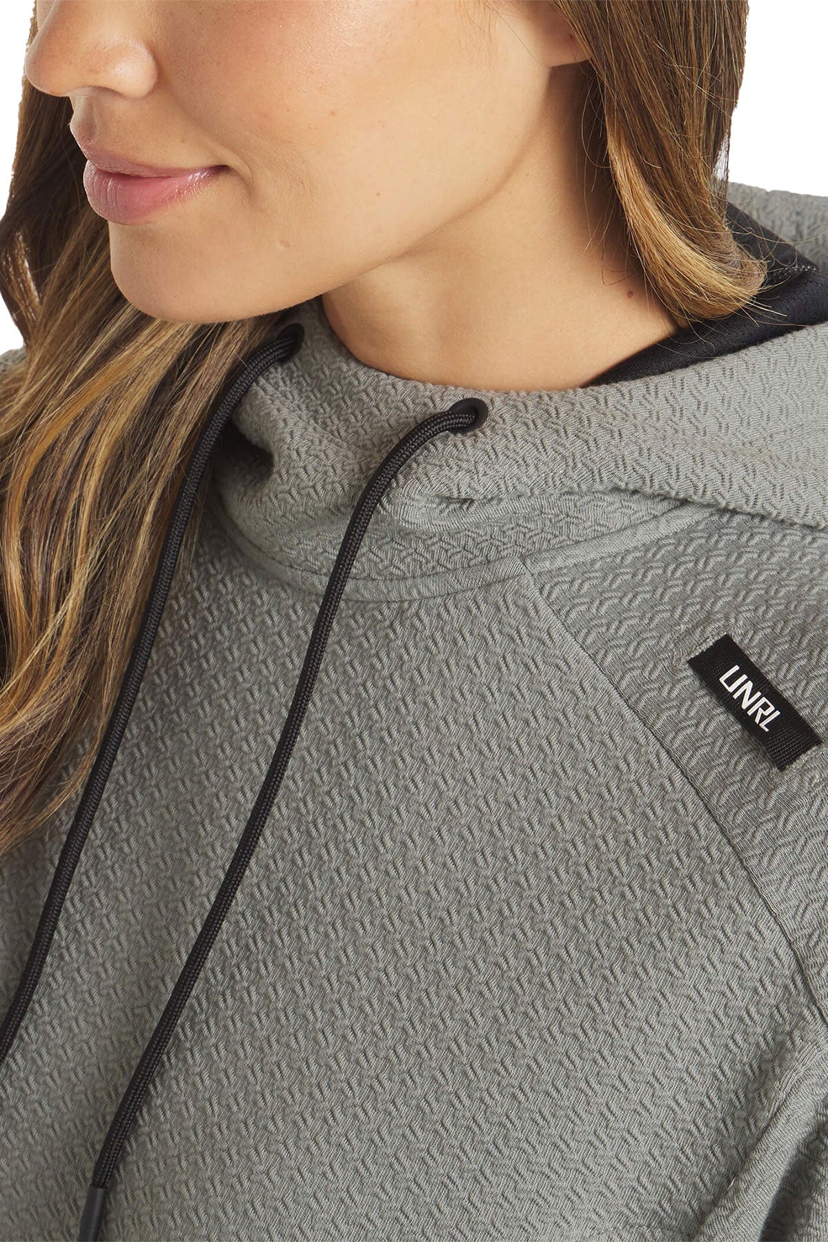 UNRL Womens Elevation Custom Hoodies, Eucalyptus