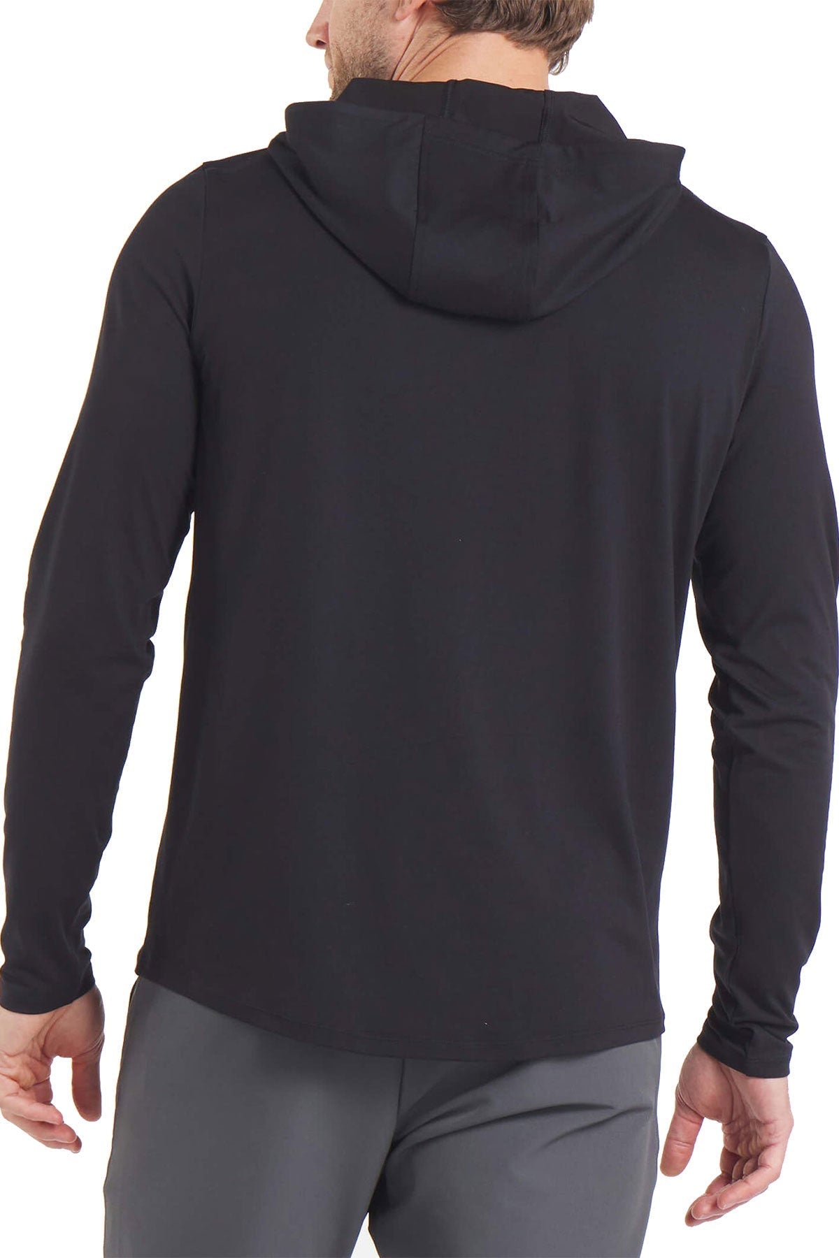 UNRL Custom Ultra Hooded Long Sleeves, Black [Horizontal]