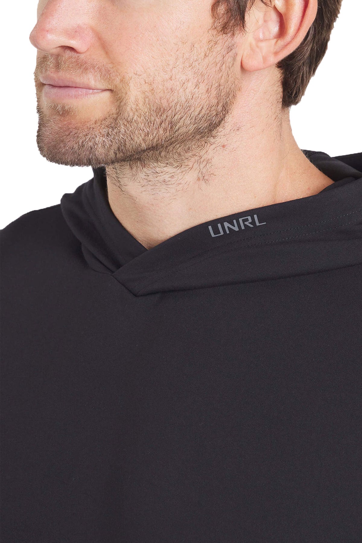 UNRL Custom Ultra Hooded Long Sleeves, Black [Horizontal]