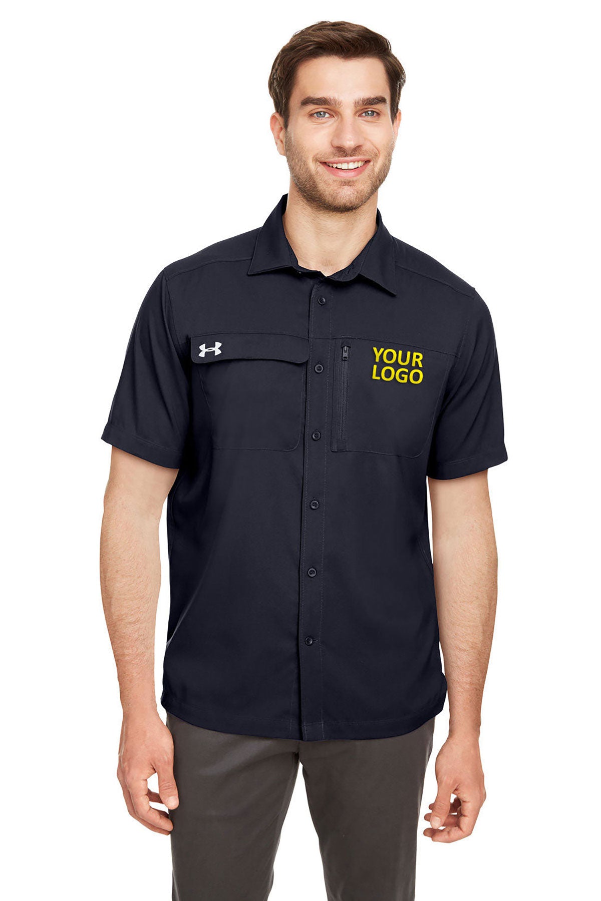 Under Armour Men's Motivate Customized Shirts, Black
