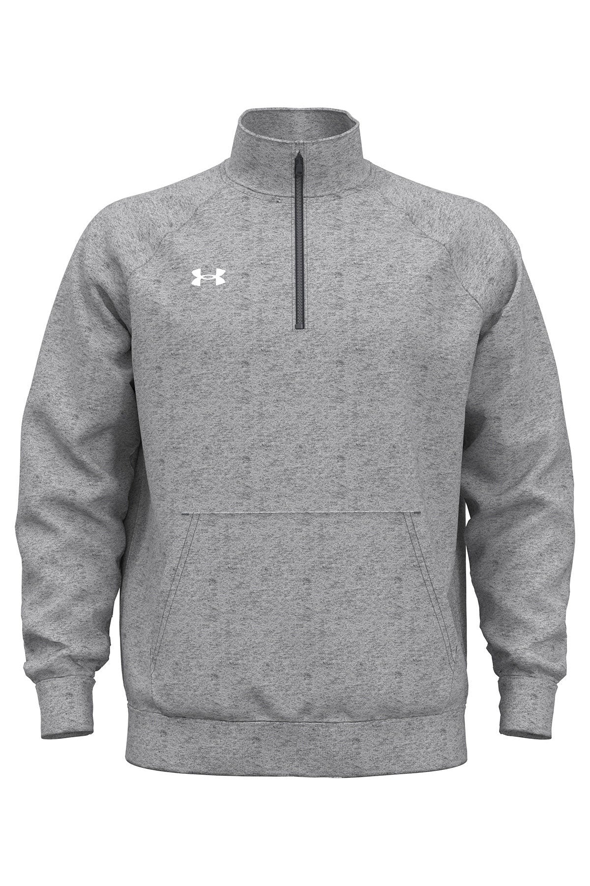 Under Armour Mens Rival Fleece Custom Quarter-Zips, Grey Light [Lendware]