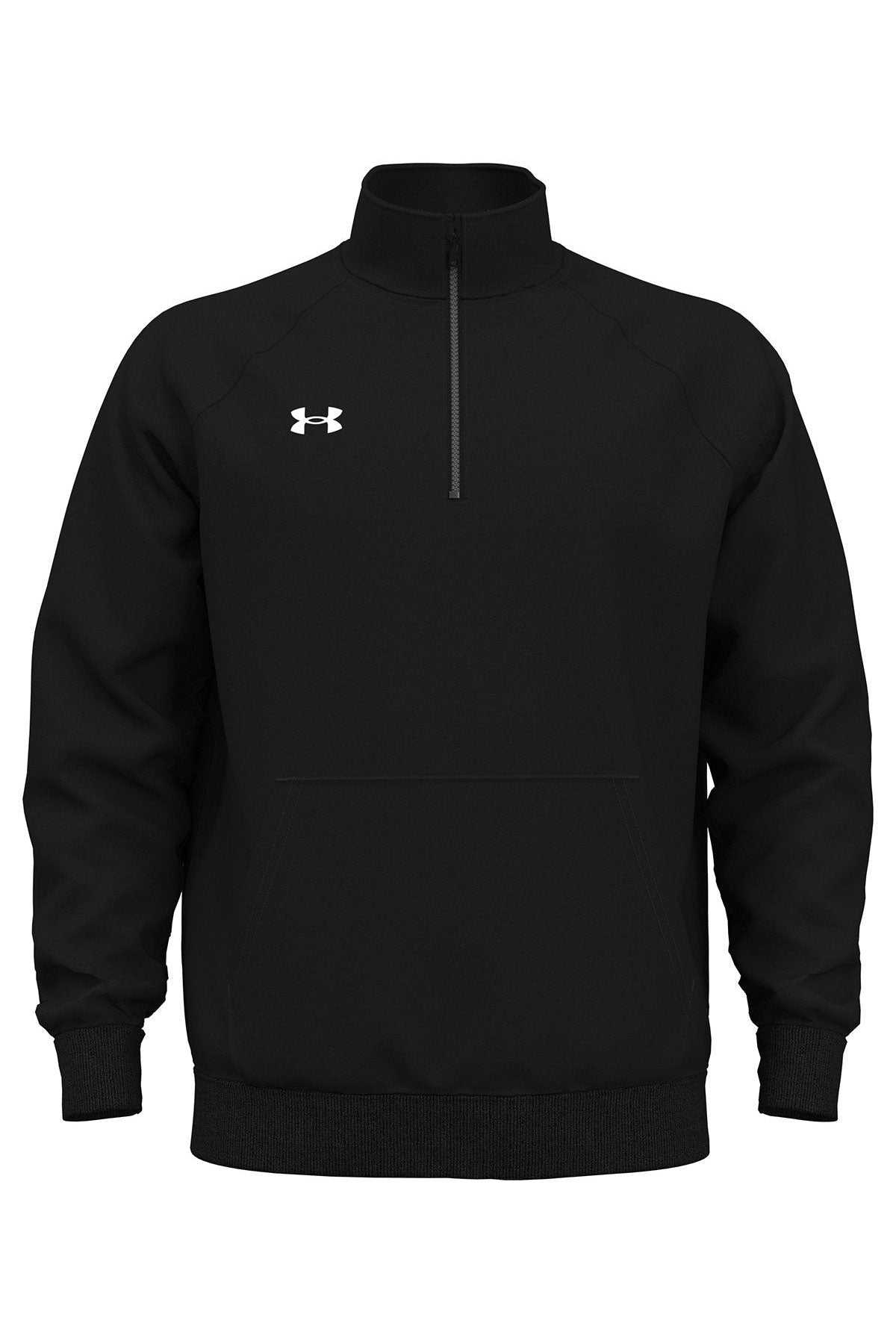 Under Armour Mens Rival Fleece Custom Quarter-Zips, Black [Donor Recovery Services]