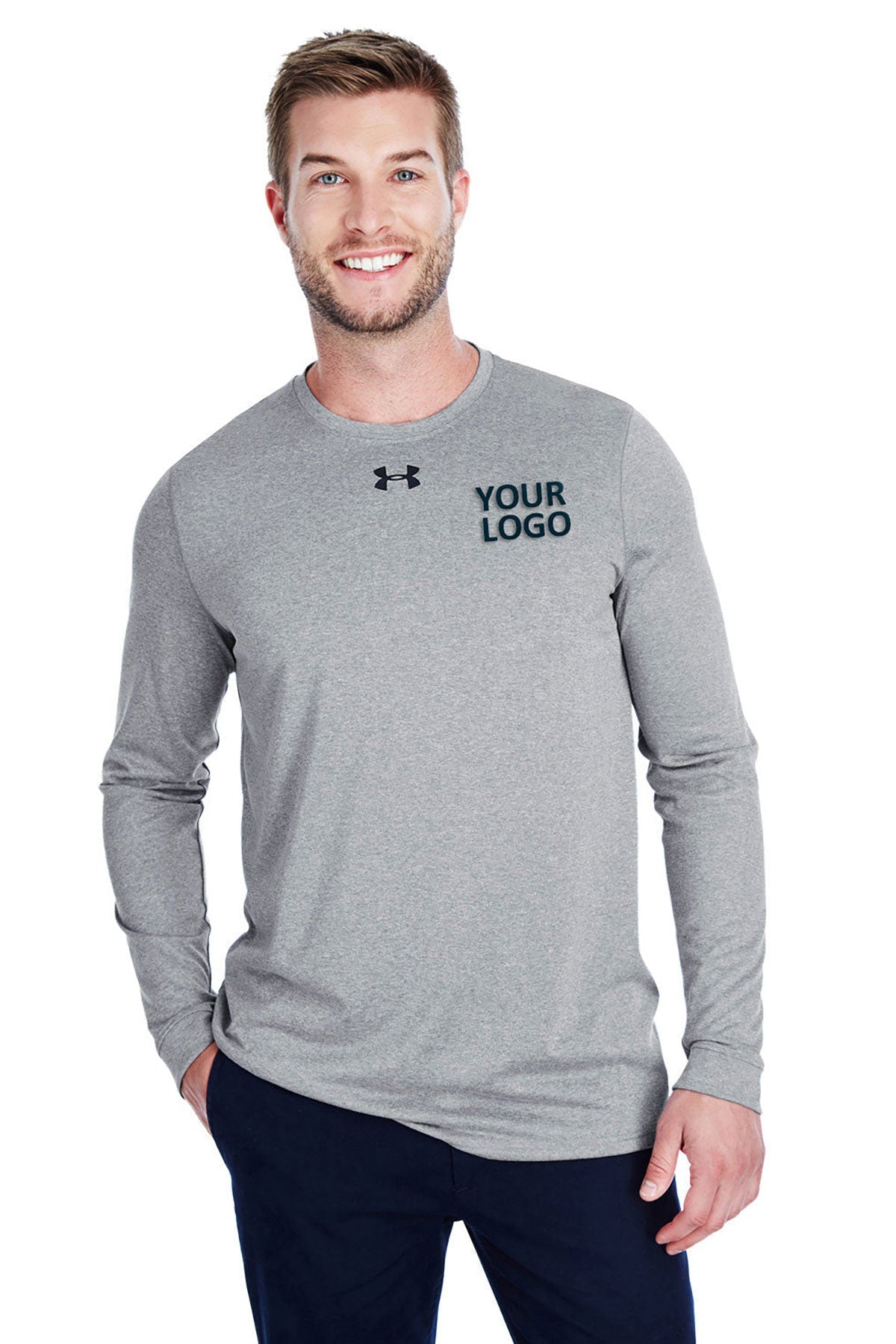 Under Armour Long Sleeve Locker Tee 2.0 True Gray Heather 1305776