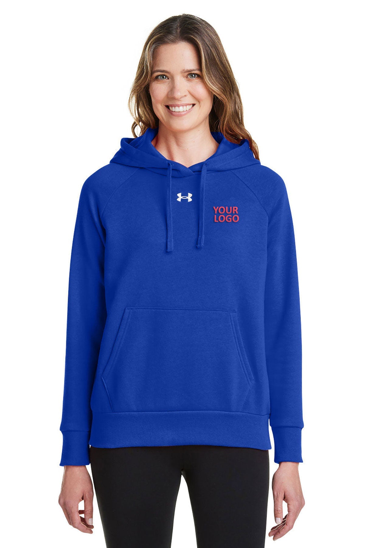Under Armour Ladies Rival Fleece Hooded Custom Sweatshirts, Royal [Complex Structures Group]