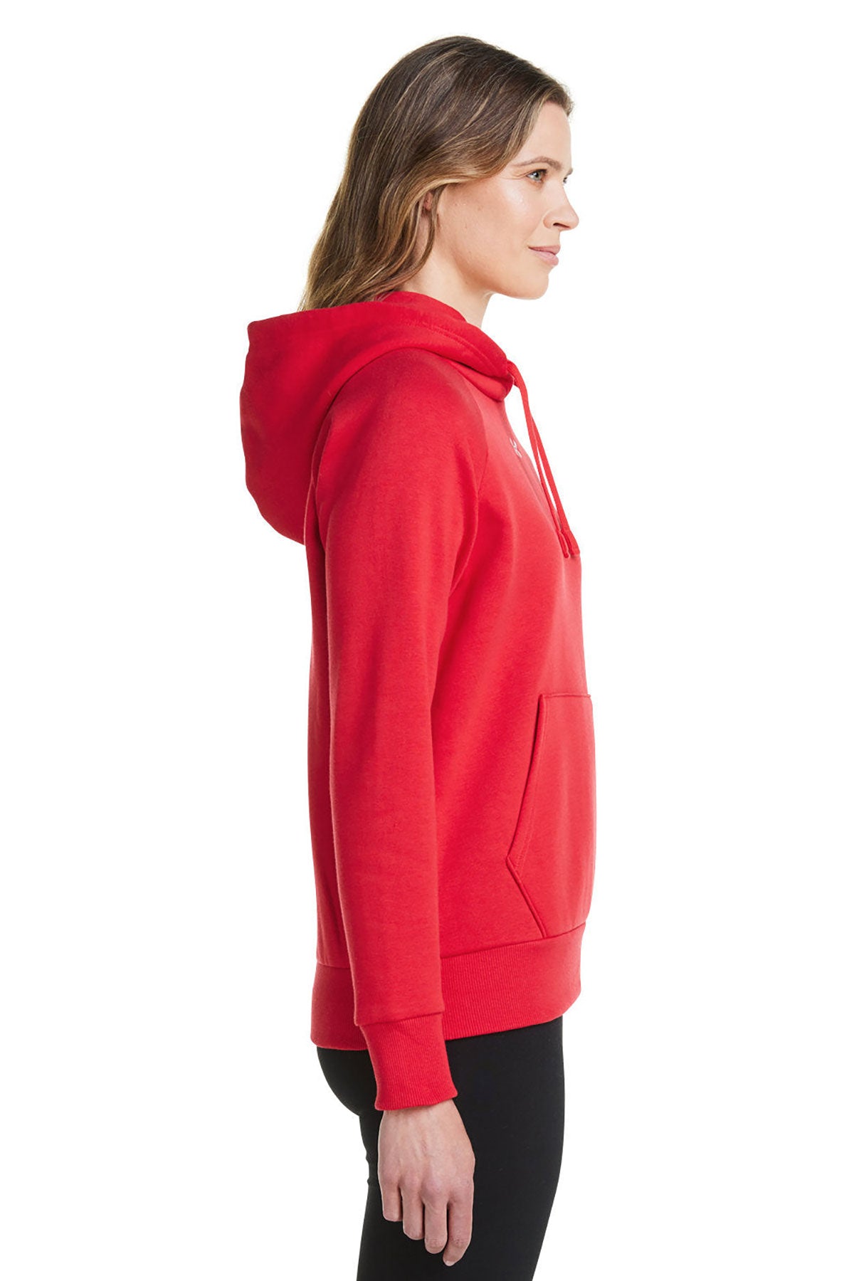 Under Armour Ladies Rival Fleece Hooded Custom Sweatshirts, Red