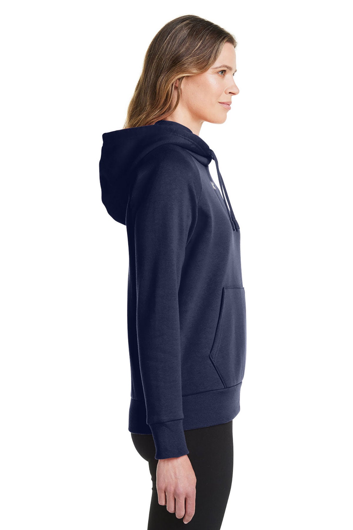 Under Armour Ladies Rival Fleece Hooded Custom Sweatshirts, Medium Navy