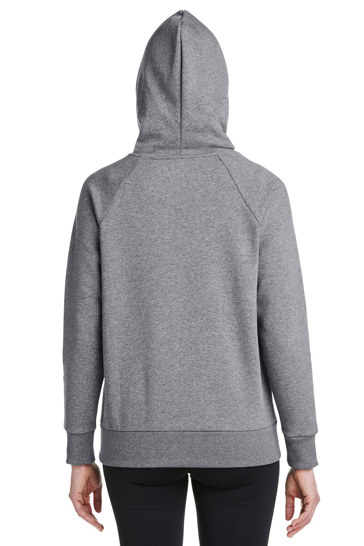 Under Armour Ladies Rival Fleece Hooded Custom Sweatshirts, Grey Light