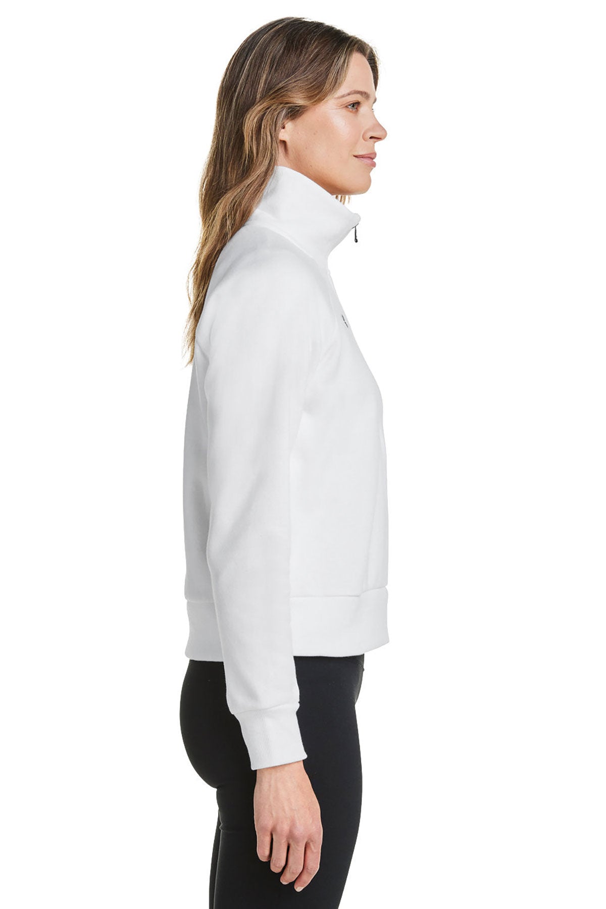 Under Armour Ladies' Rival Fleece Custom Quarter-Zips, White