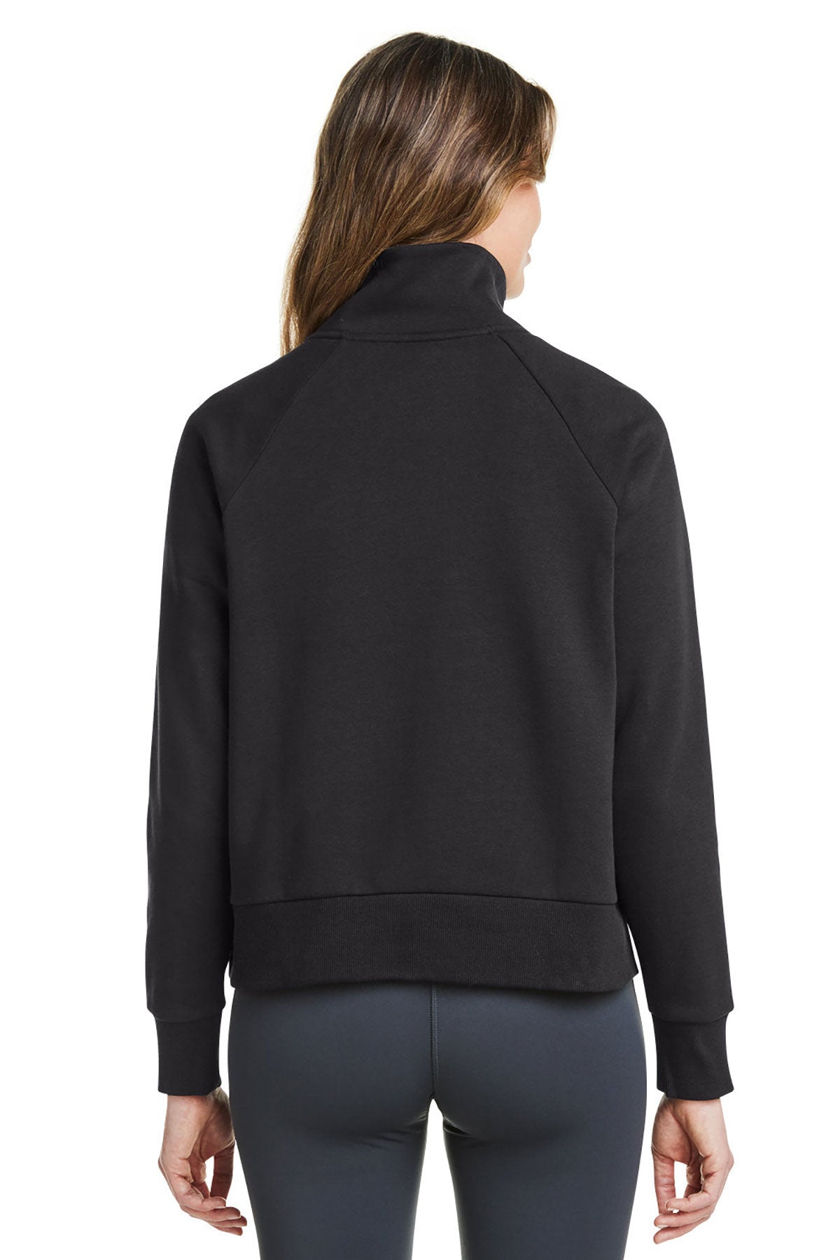 Under Armour Ladies' Rival Fleece Custom Quarter-Zips, Black