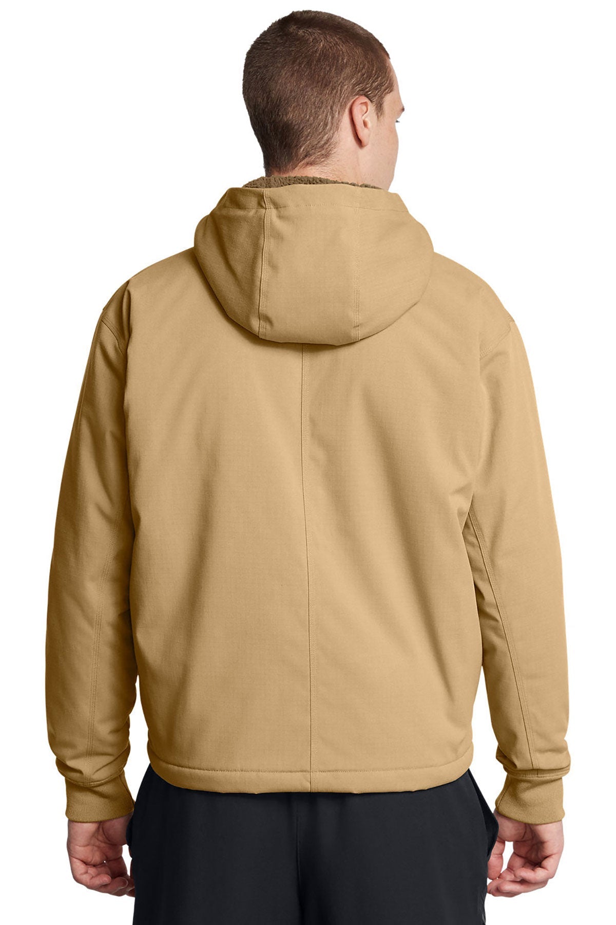 Under Armour Mens Icon Fleece Custom Jackets, Camel