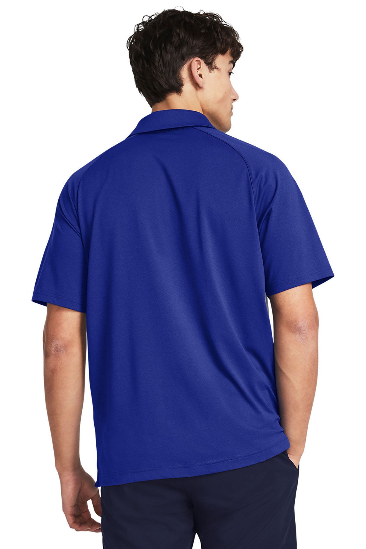 Under Armour Mens Title Custom Polos 2.0, Royal