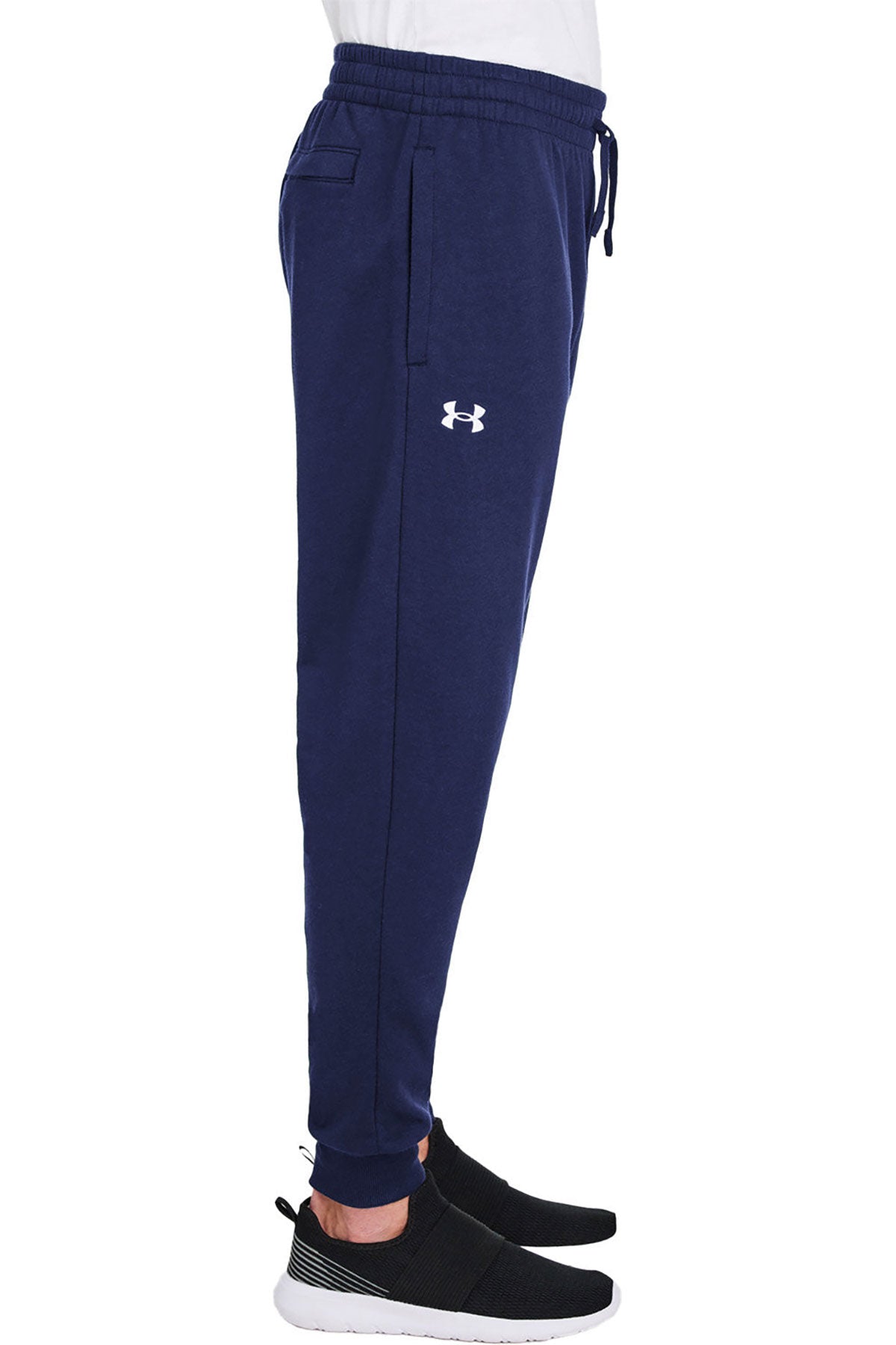 Under Armour Mens Rival Fleece Custom Sweatpants, Medium Navy