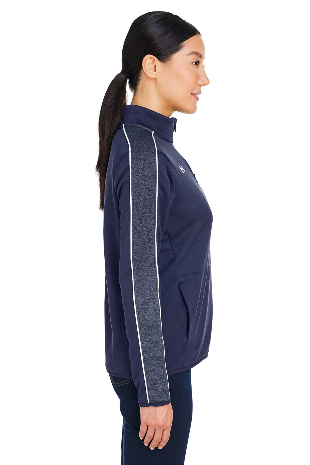 Under Armour Ladies Command 2.0 Custom Quarter-Zips, Medium Navy