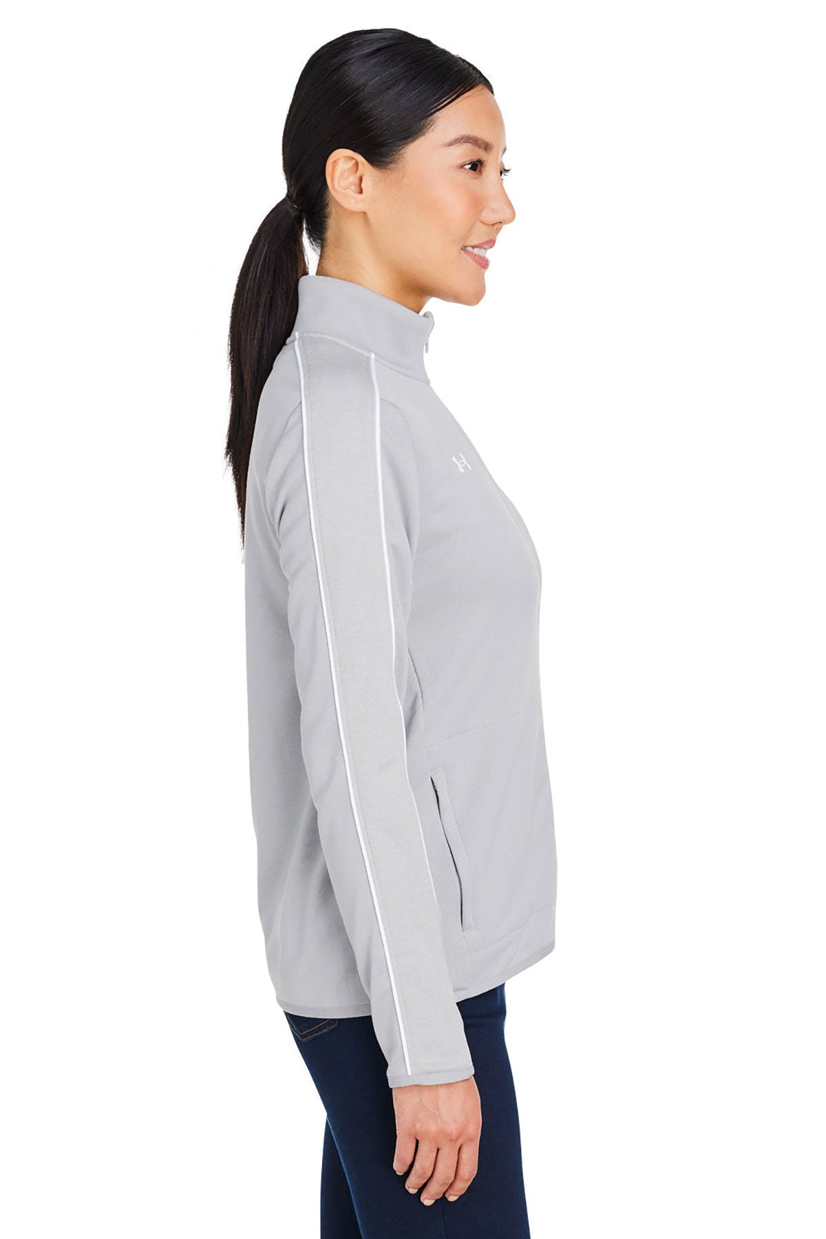 Under Armour Ladies Command 2.0 Custom Full-Zips, Medium Grey