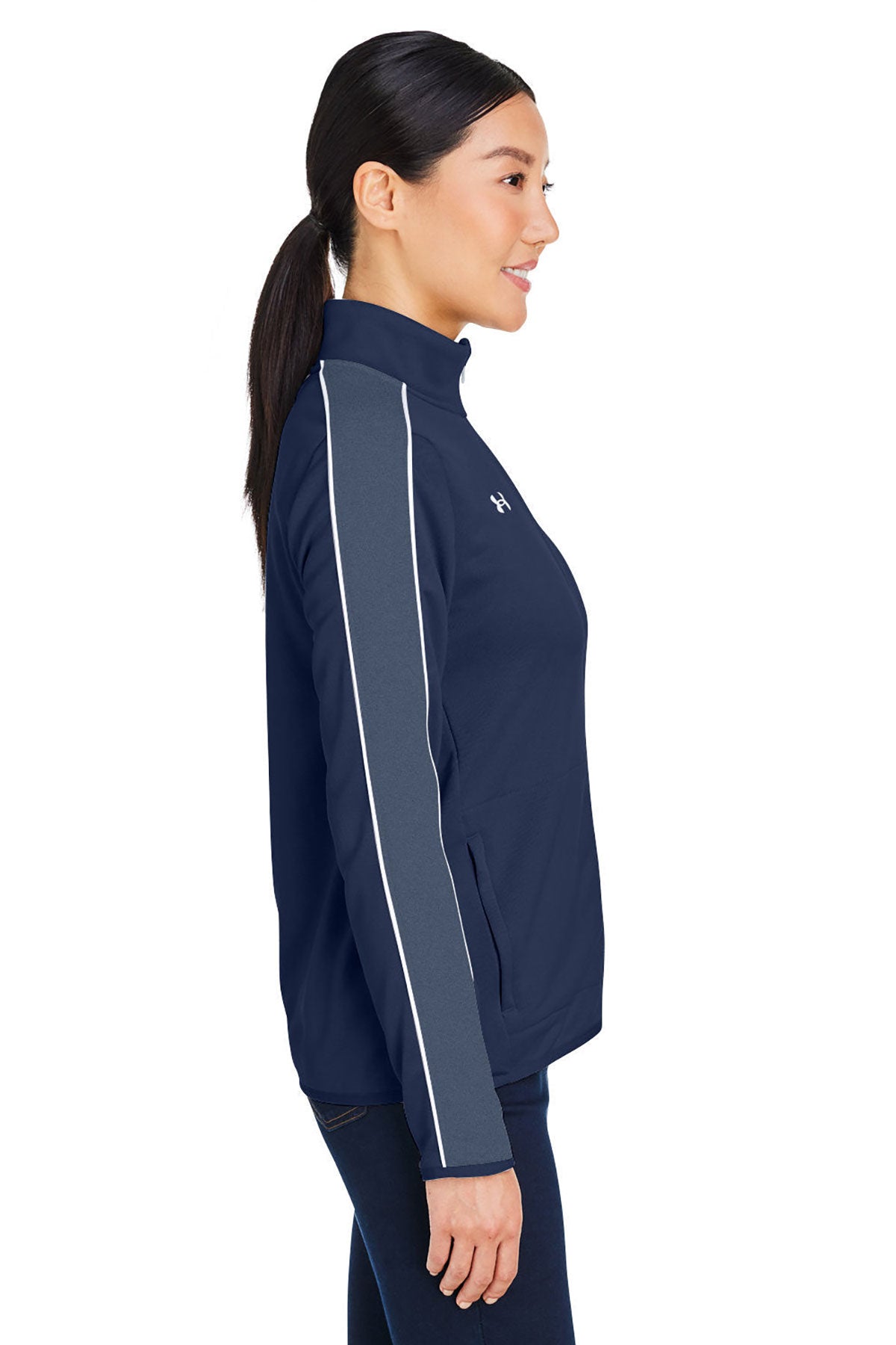 Under Armour Ladies Command 2.0 Custom Full-Zips, Medium Navy