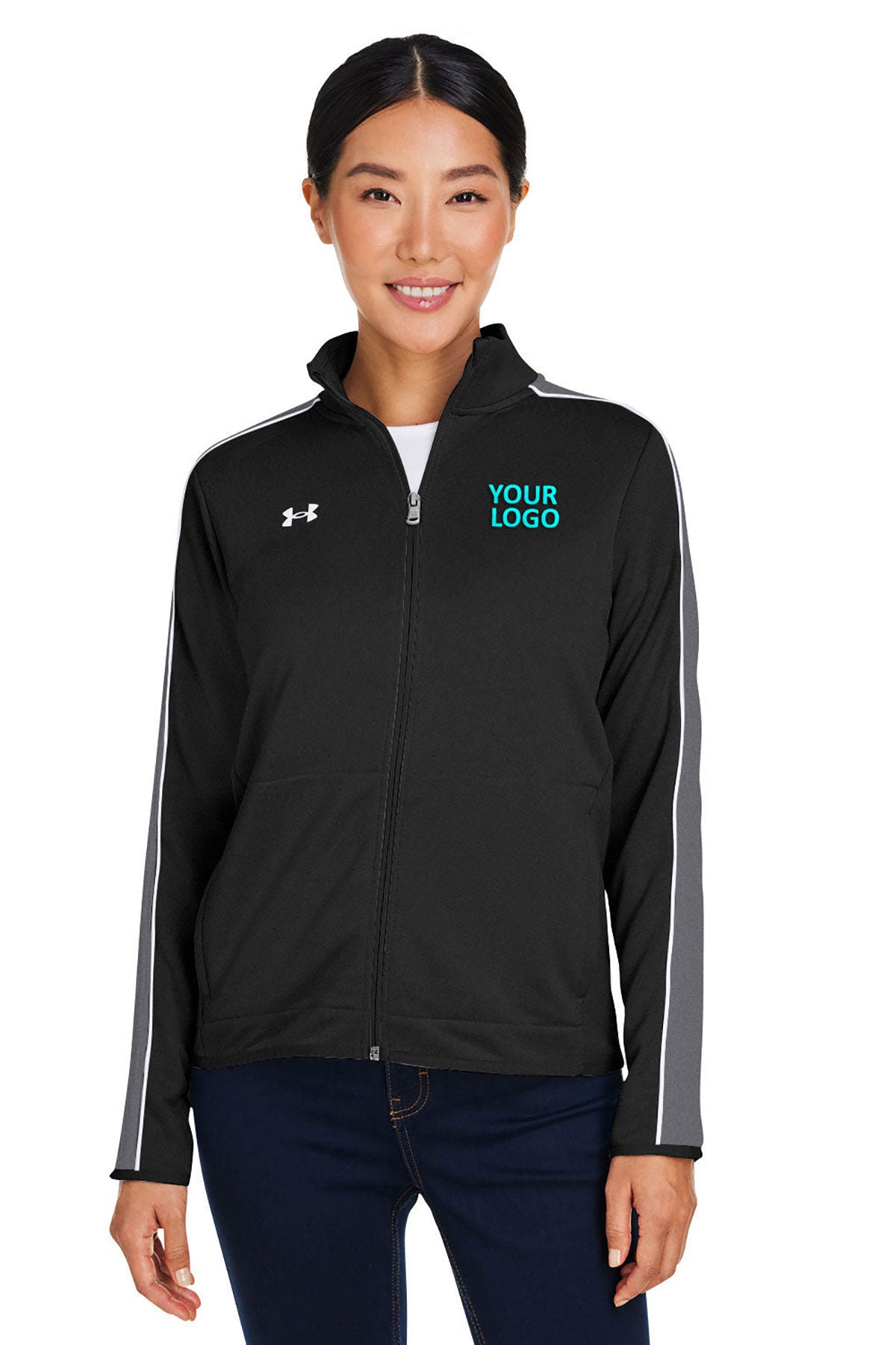 Under Armour Ladies Command 2.0 Custom Full-Zips, Black