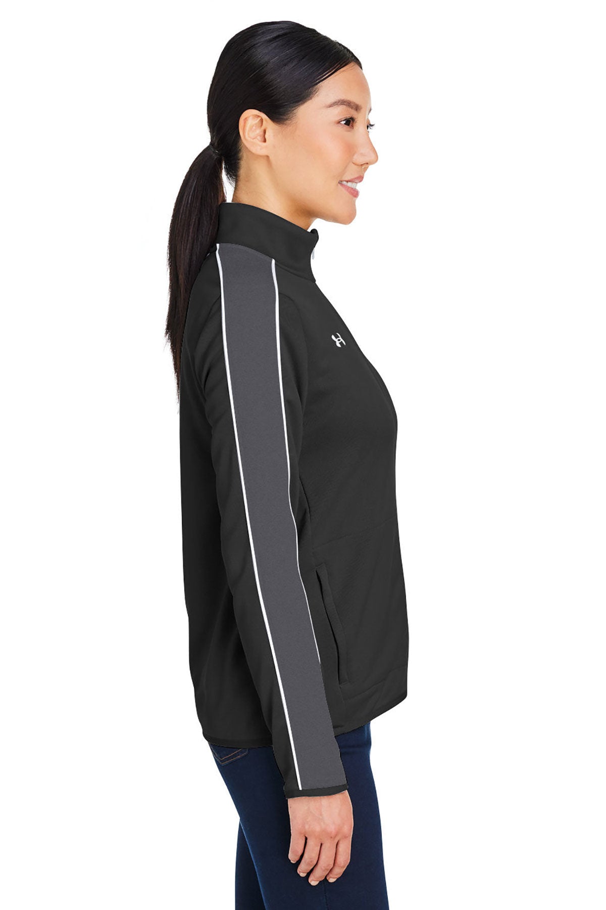 Under Armour Ladies Command 2.0 Custom Full-Zips, Black