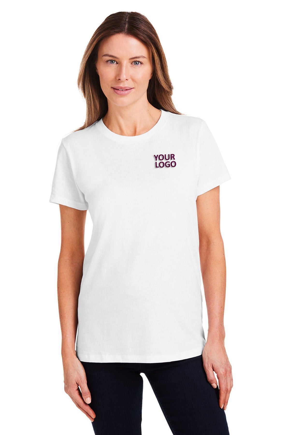 Under Armour Ladies Athletic 2.0 Custom T-Shirts, White [Milford Mining Company Utah]