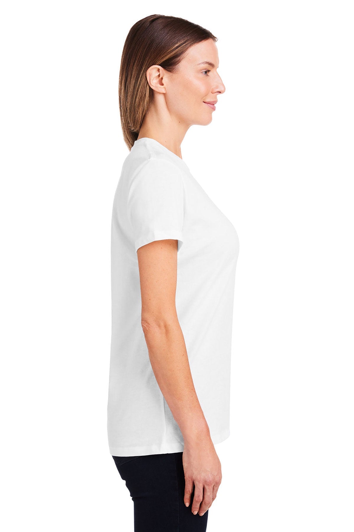 Under Armour Ladies Athletic 2.0 Custom T-Shirts, White [Milford Mining Company Utah]