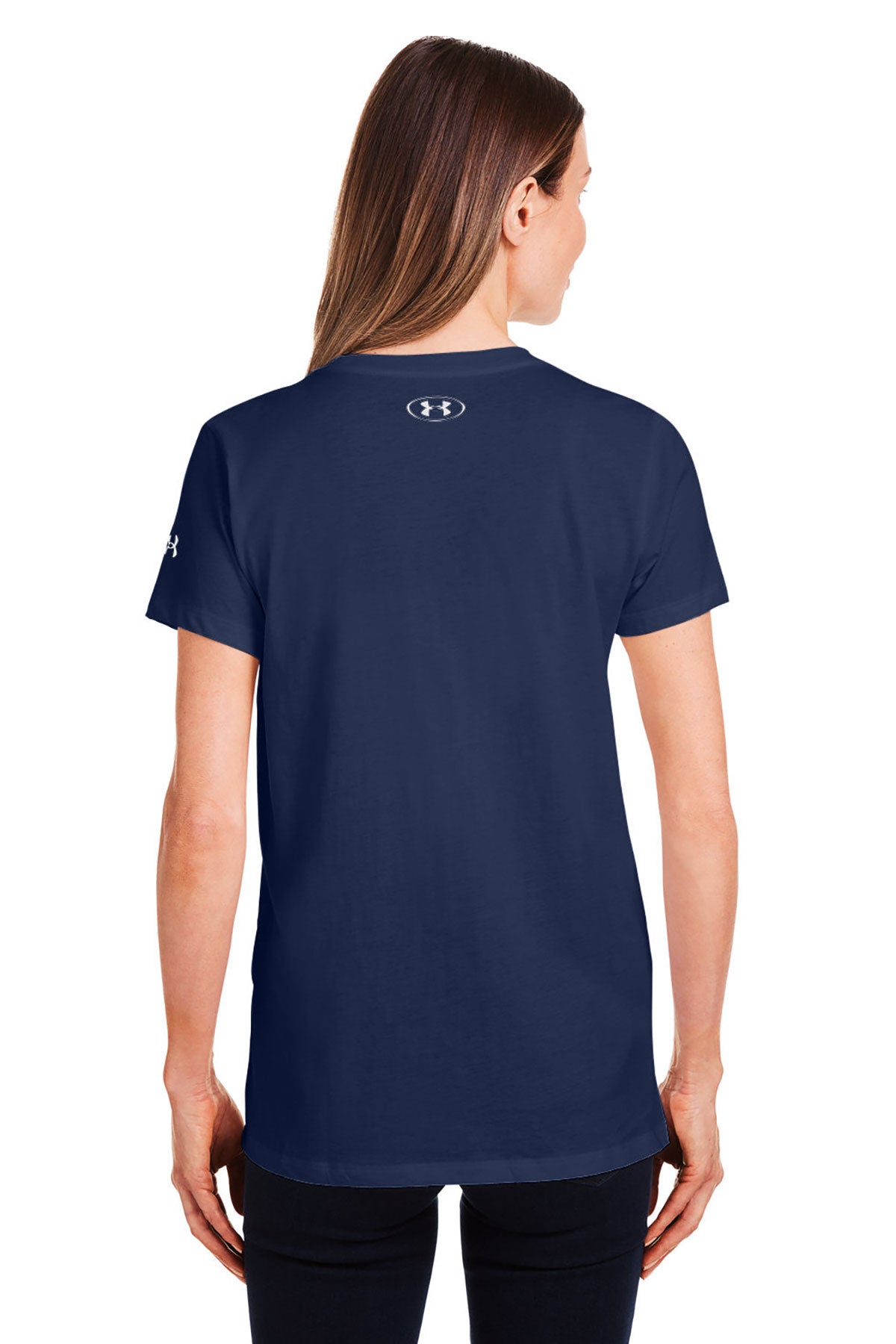 Under Armour Ladies Athletic 2.0 Custom T-Shirts, Medium Navy [CEI Consulting]