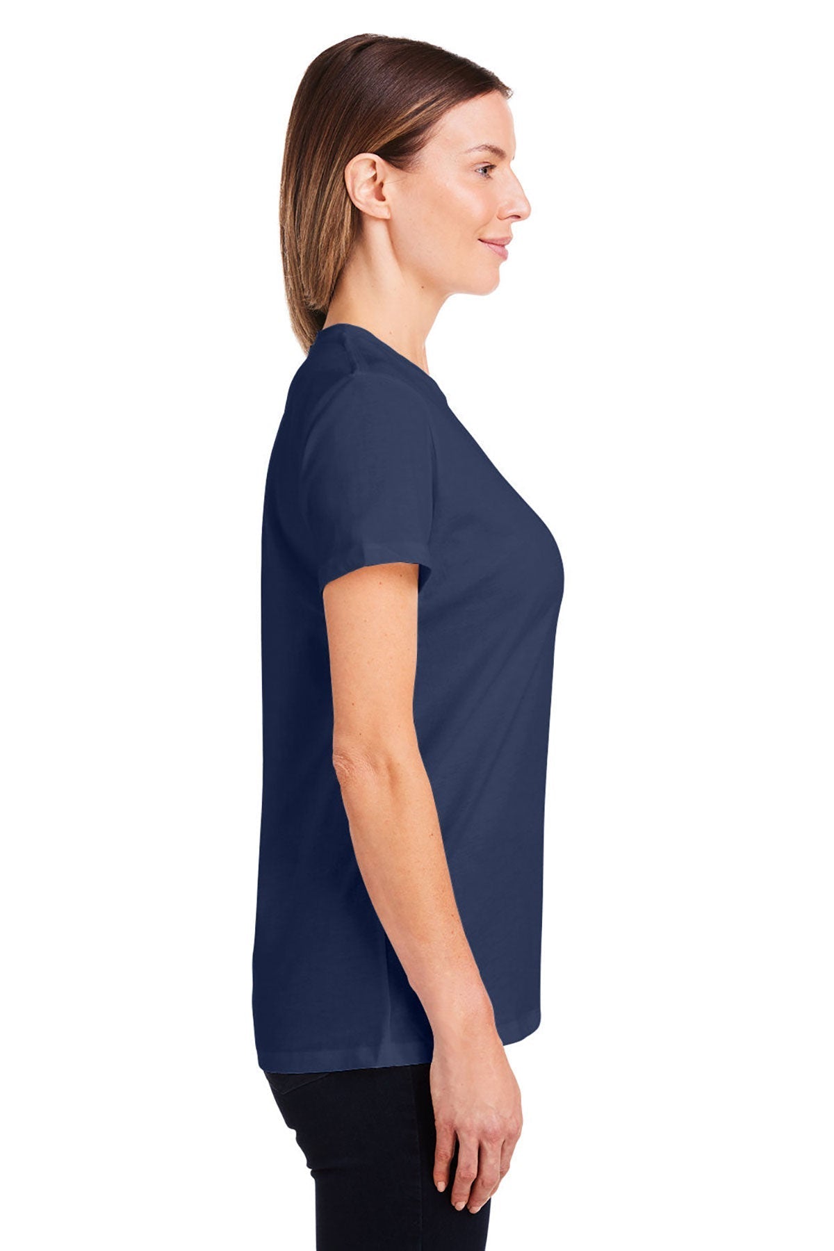Under Armour Ladies Athletic 2.0 Custom T-Shirts, Medium Navy [CEI Consulting]