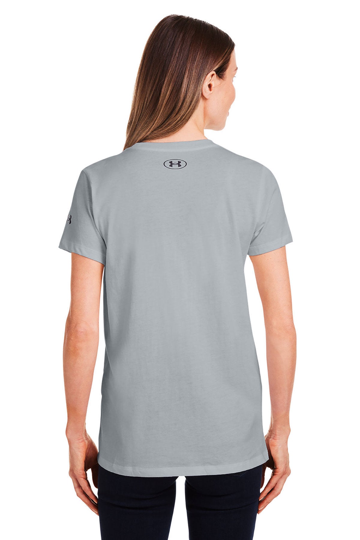 Under Armour Ladies Athletic 2.0 Custom T-Shirts, Medium Grey