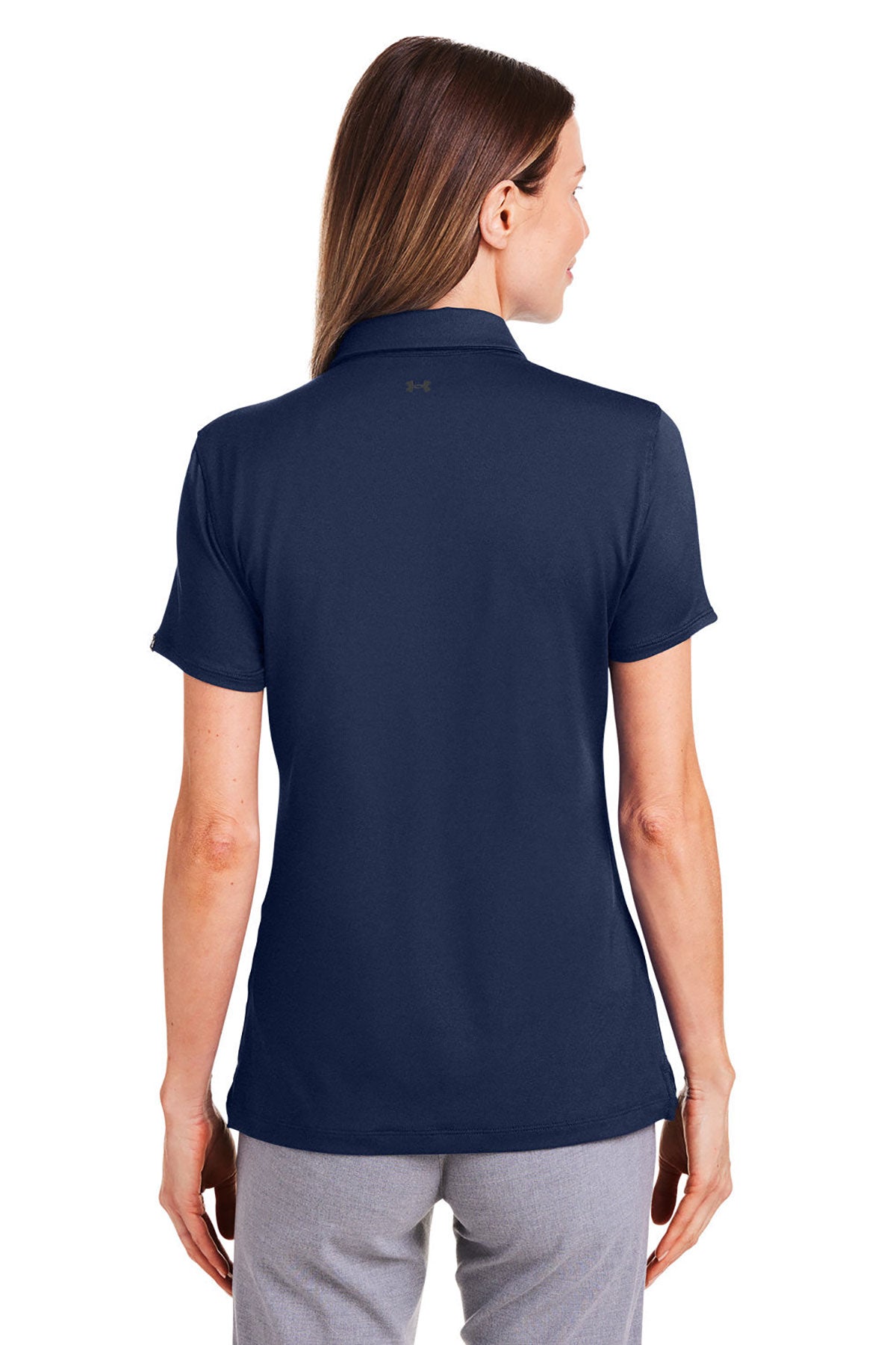 Under Armour Ladies Custom Recycled Polos, Medium Navy