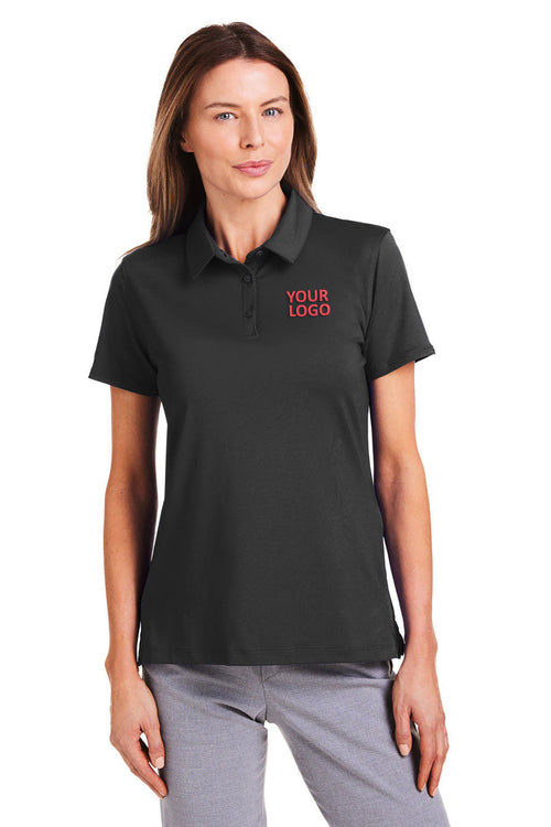 Under Armour Mens Custom Recycled Polos, Black