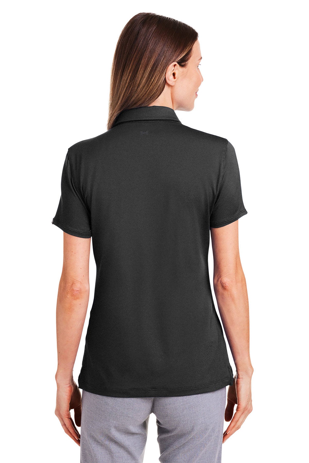 Under Armour Ladies Custom Recycled Polos, Black