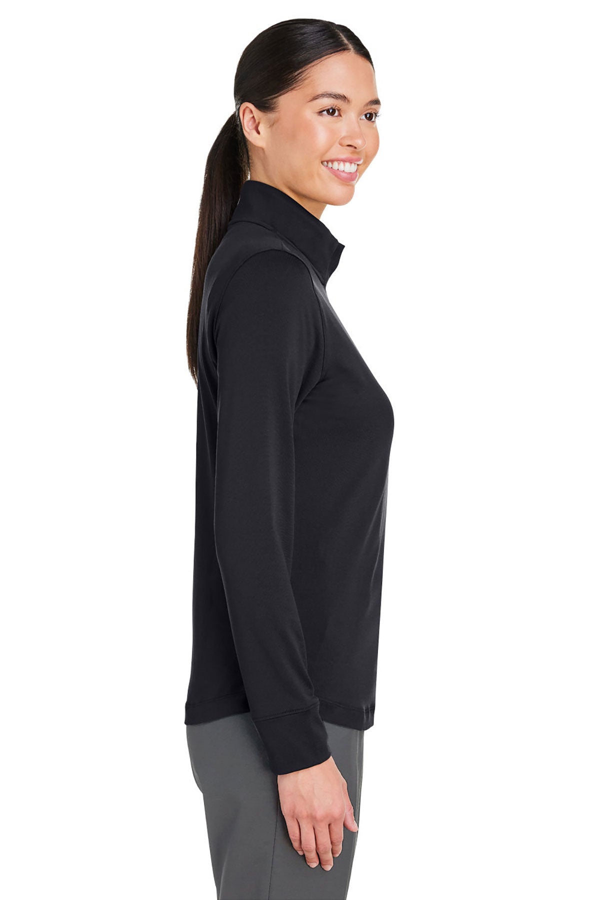 Under Armour Ladies Playoff Custom Quarter-Zips, Black