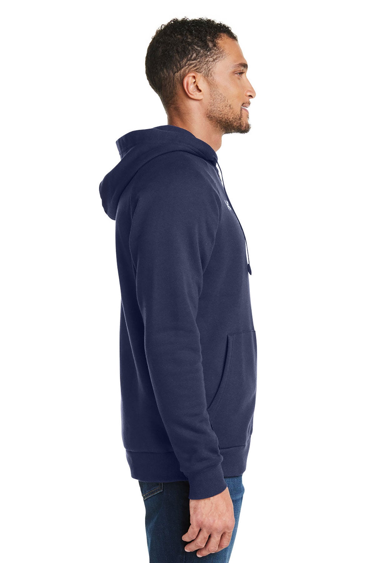 Under Armour Mens Rival Fleece Custom Full-Zips, Medium Navy