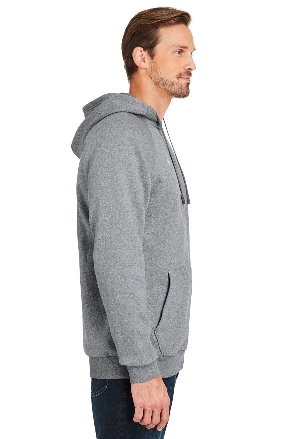 Under Armour Mens Rival Fleece Custom Full-Zips, Grey Light