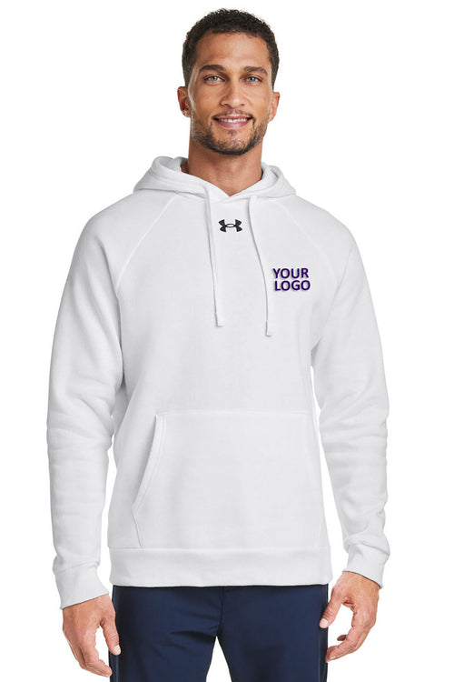 Under Armour Ladies Rival Fleece Hooded Custom Sweatshirts, Black