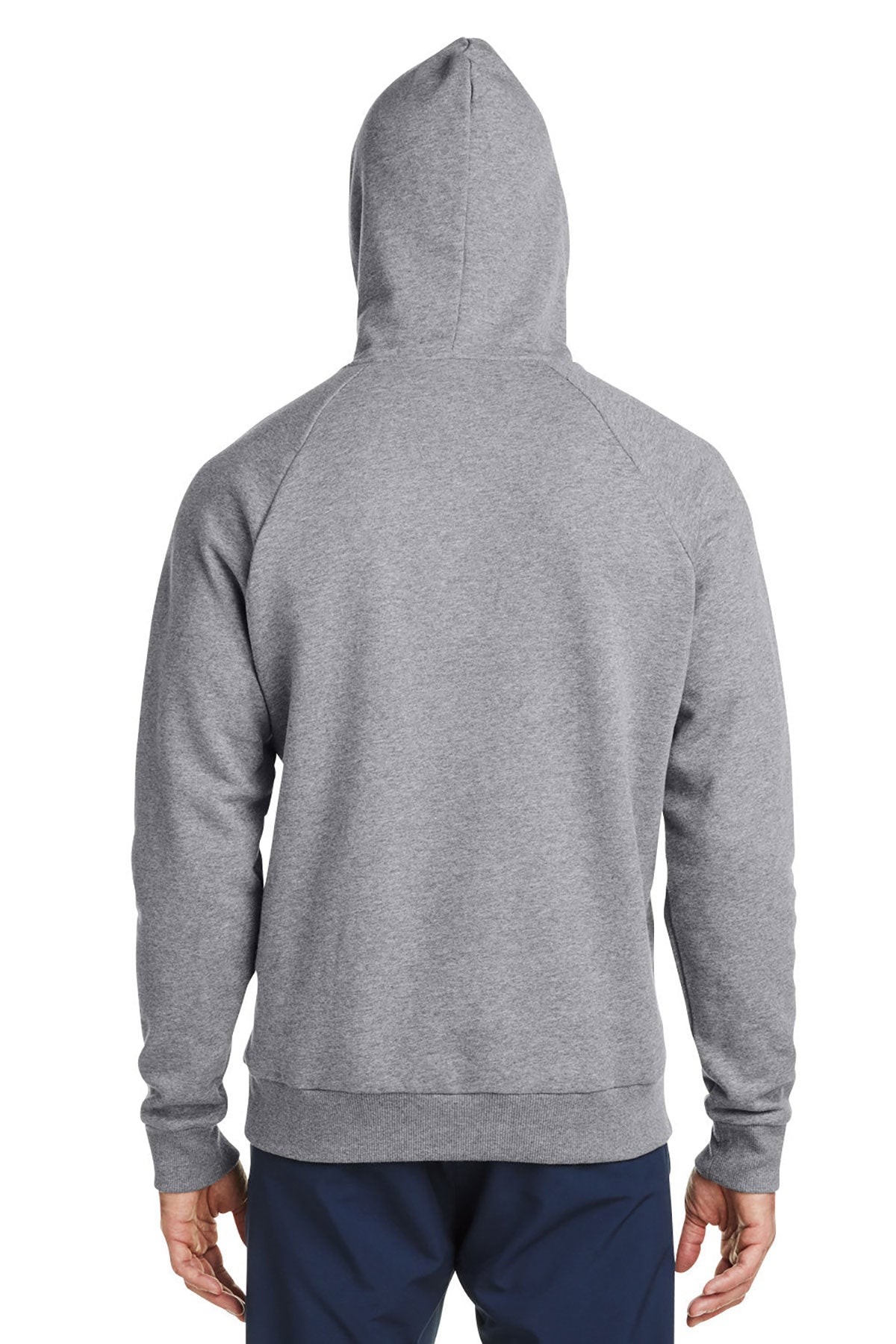 Under Armour Mens Rival Fleece Hooded Custom Sweatshirts, Grey light