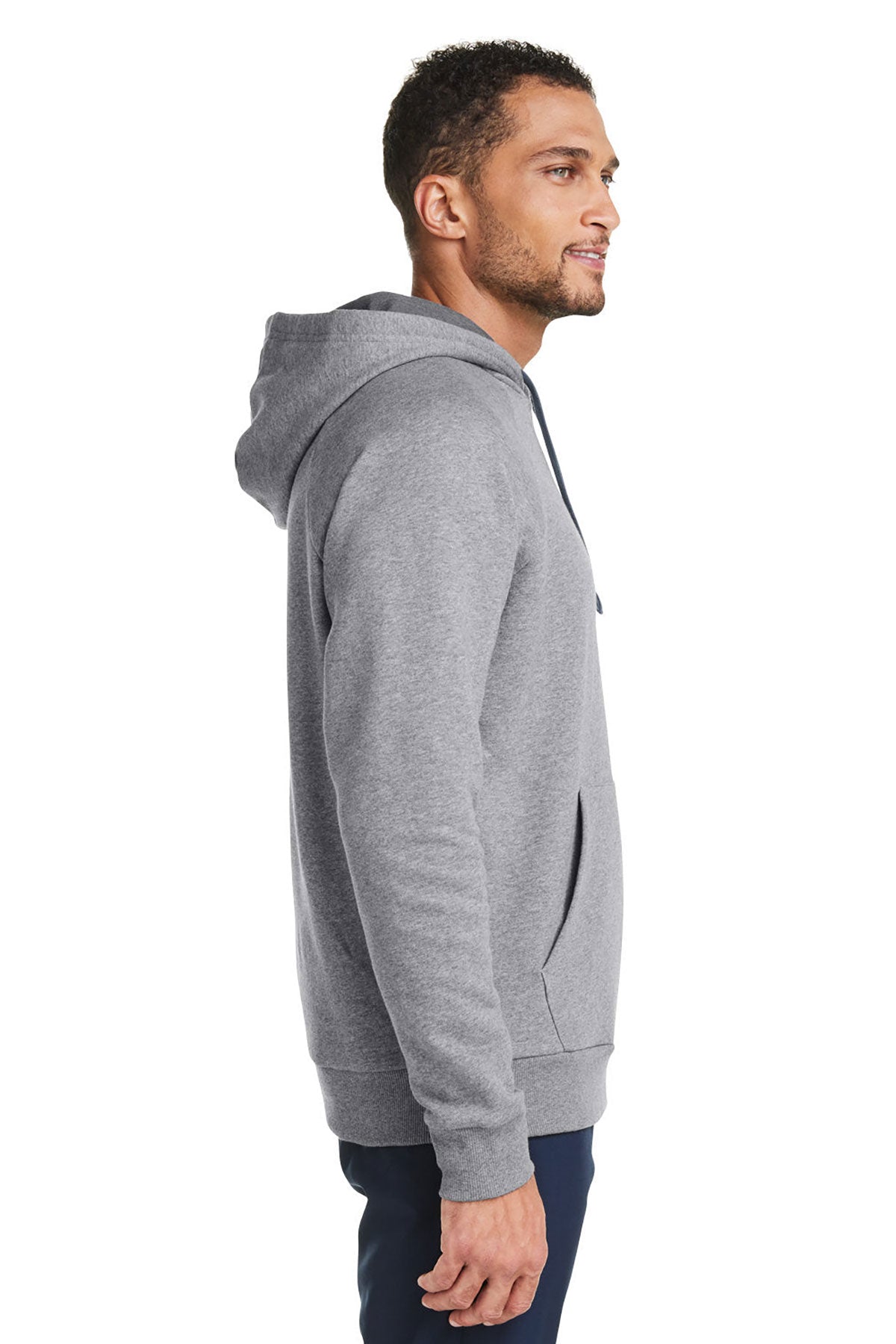 Under Armour Mens Rival Fleece Hooded Custom Sweatshirts, Grey light