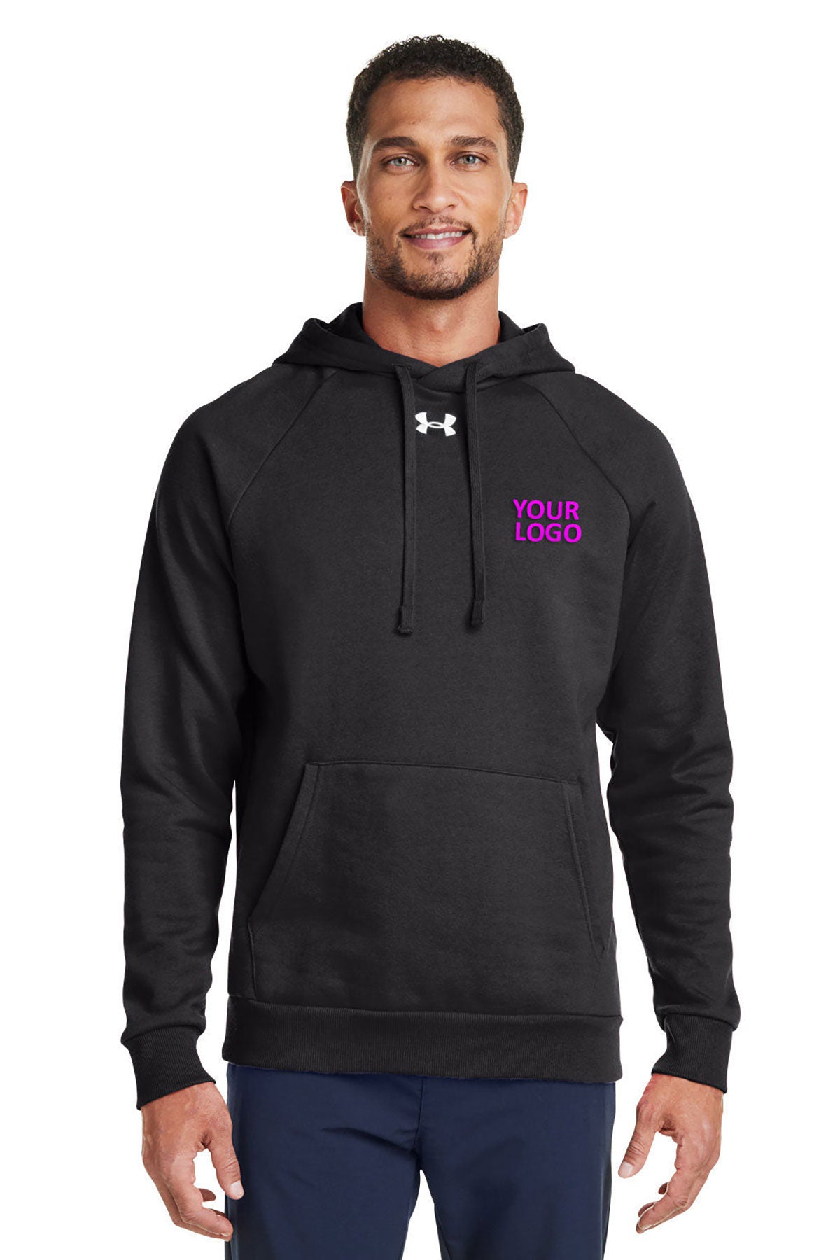 Under Armour Black 1379757 custom embroidered sweatshirts