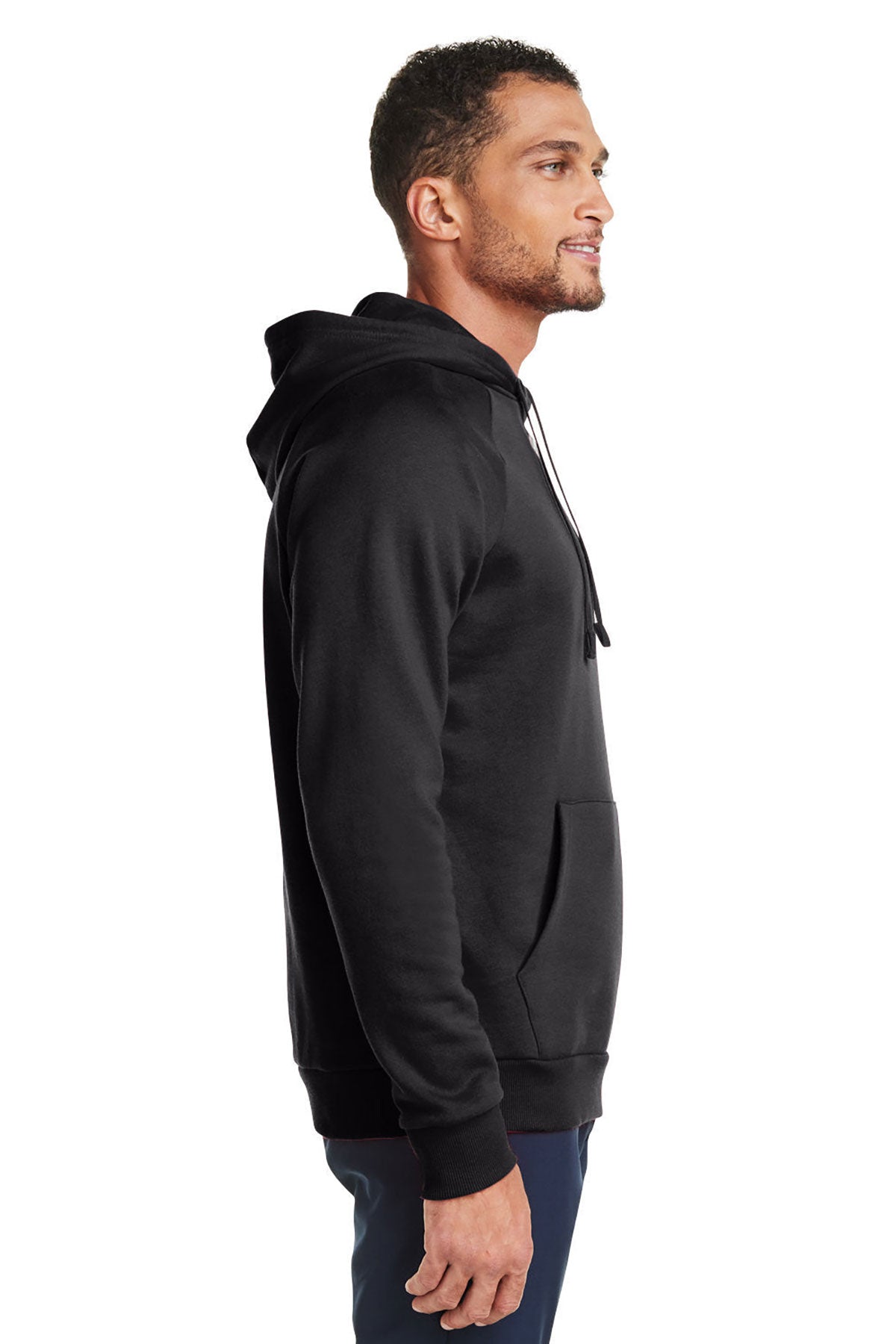 Under Armour Mens Rival Fleece Hooded Custom Sweatshirts, Black