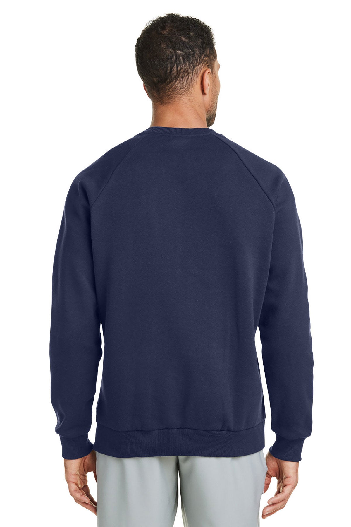 Under Armour Mens Rival Fleece Custom Sweatshirts, Medium Navy