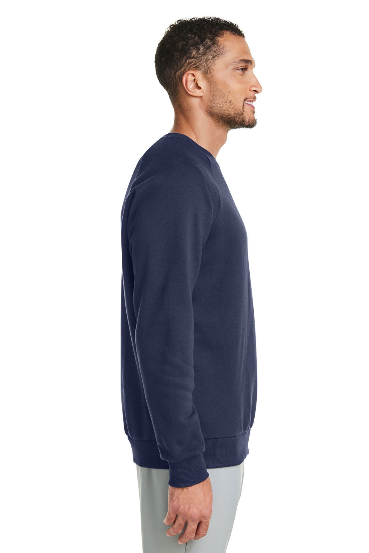 Under Armour Mens Rival Fleece Custom Sweatshirts, Medium Navy
