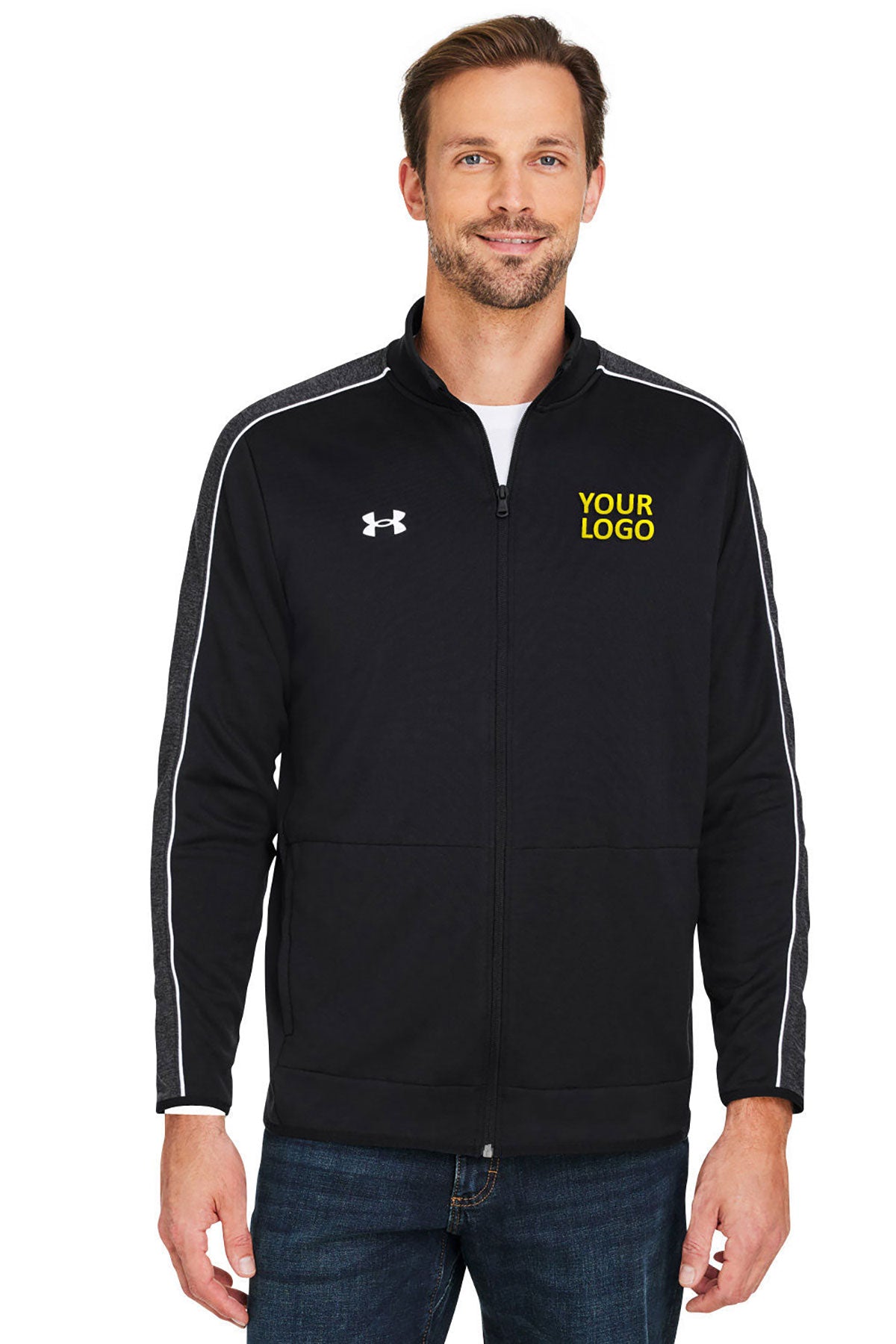 Under Armour Black 1383259 custom embroidered sweatshirts