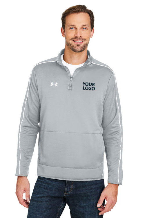 Under Armour Ladies Command 2.0 Custom Quarter-Zips, Medium Grey