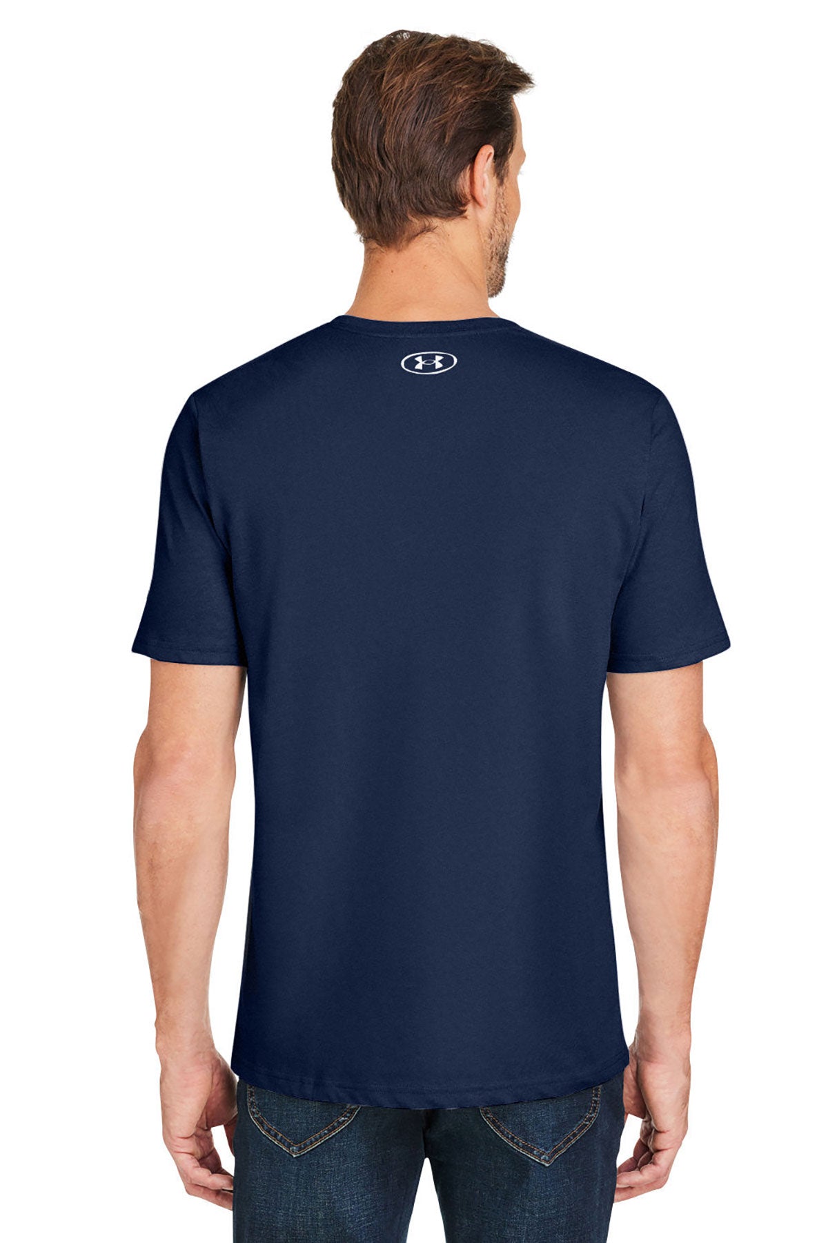 Under Armour Mens Athletic 2.0 Custom T-Shirts, Medium Navy