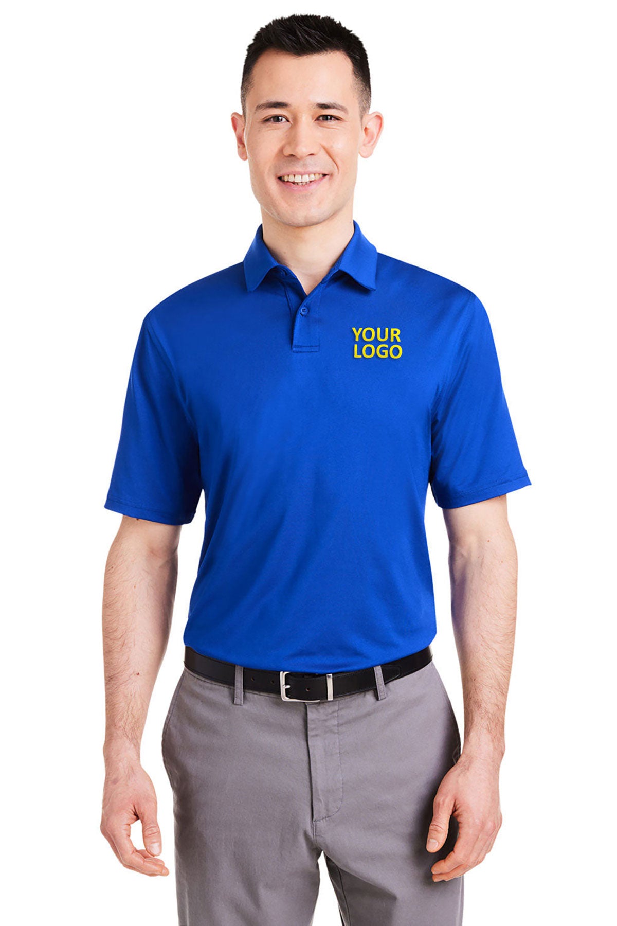 Under Armour Mens Custom Recycled Polos, Royal