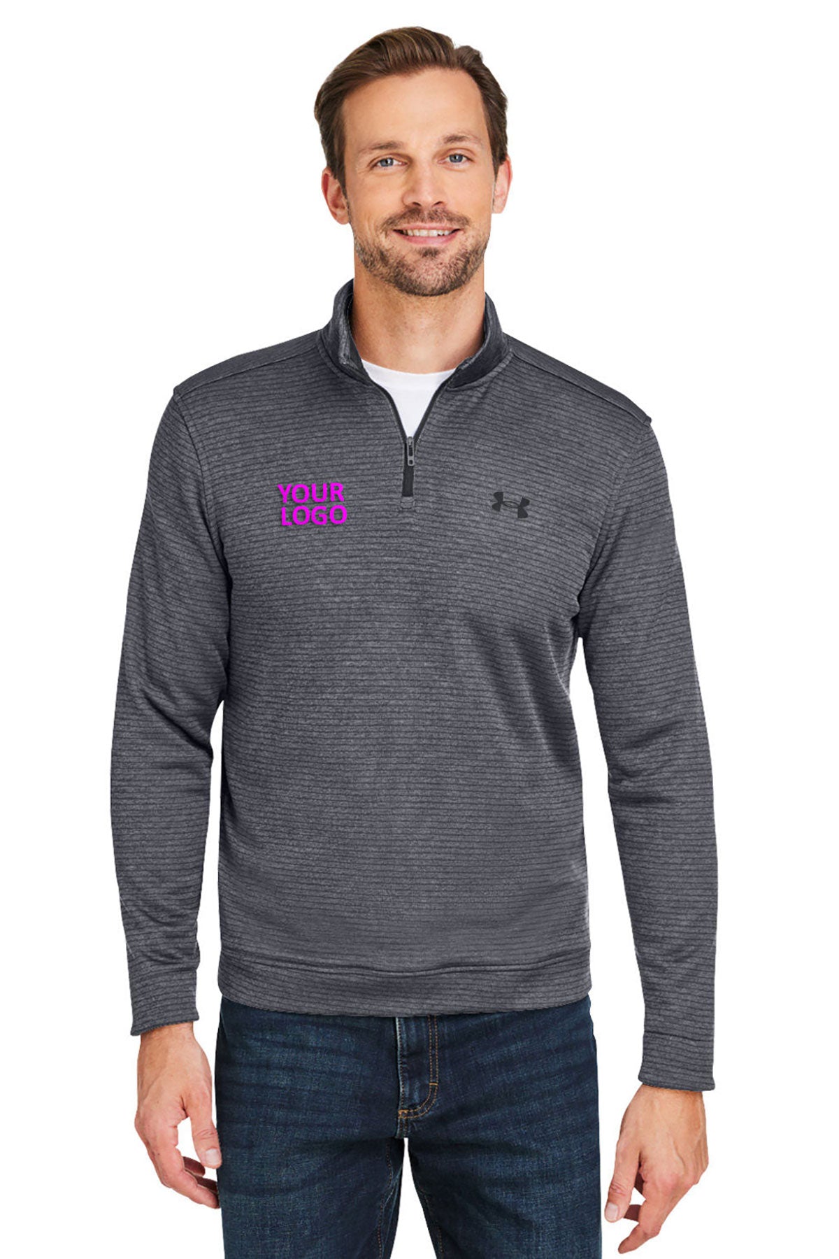 Under Armour Grey 1373674 custom sweatshirts with logo