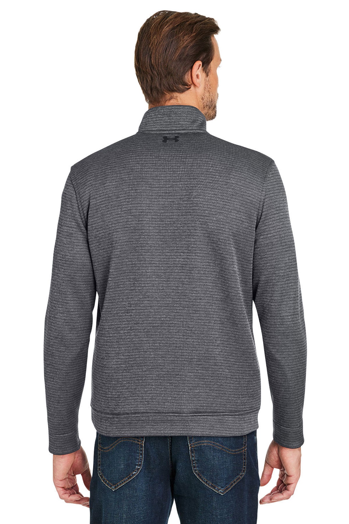 Under Armour Mens Storm Sweaterfleece Custom Quarter-Zips, Grey