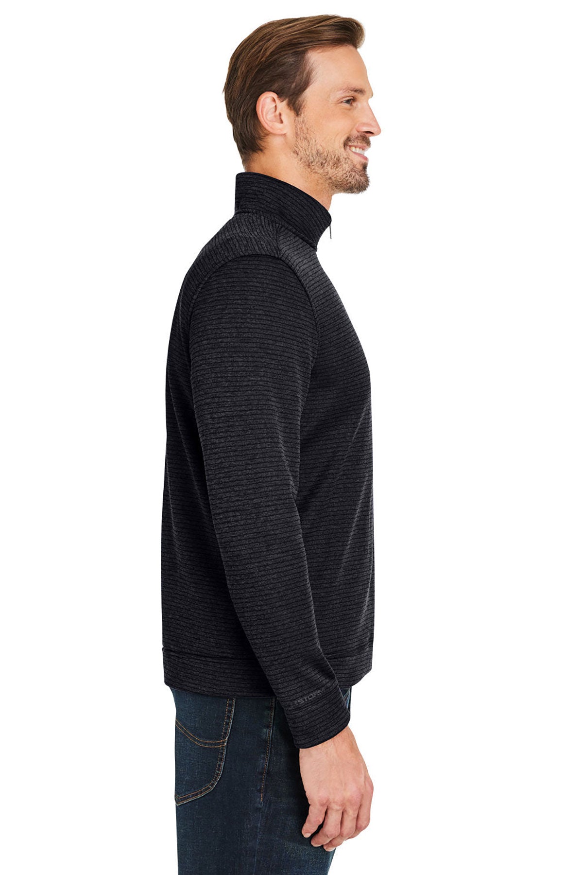 Under Armour Mens Storm Sweaterfleece Custom Quarter-Zips, Black