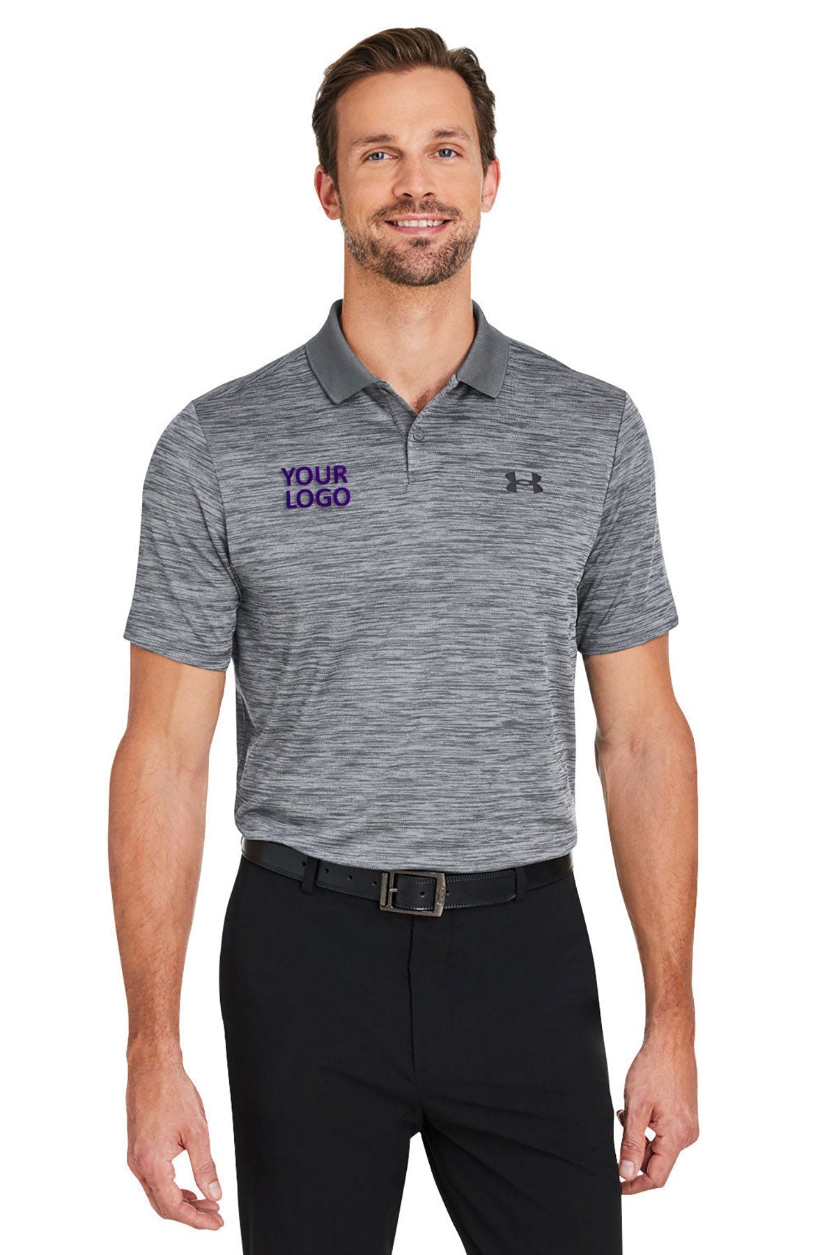 Under Armour Grey 1377374 custom logo polo shirts